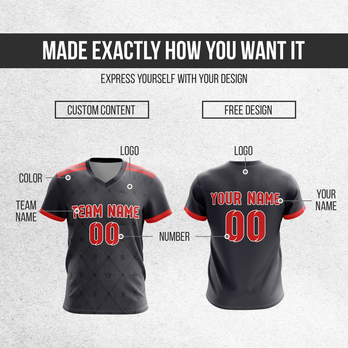 Custom Bayern Munich Fan Jersey Personalized with Name & Number