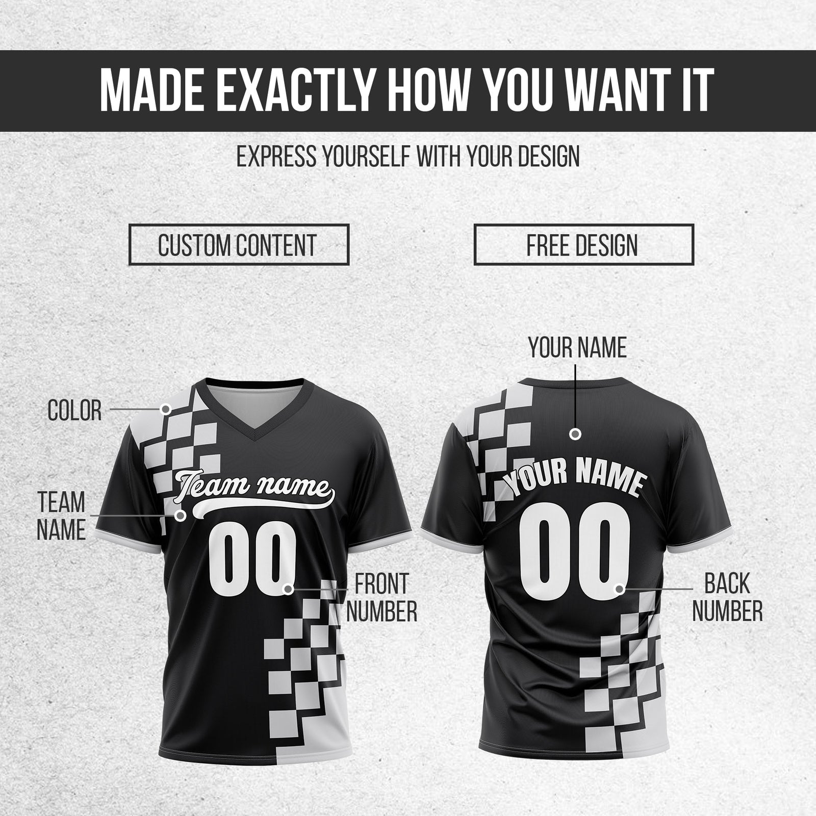 Custom Shadow Pixel Black Baseball Sports Jersey Personalized Uniform with Name & Number