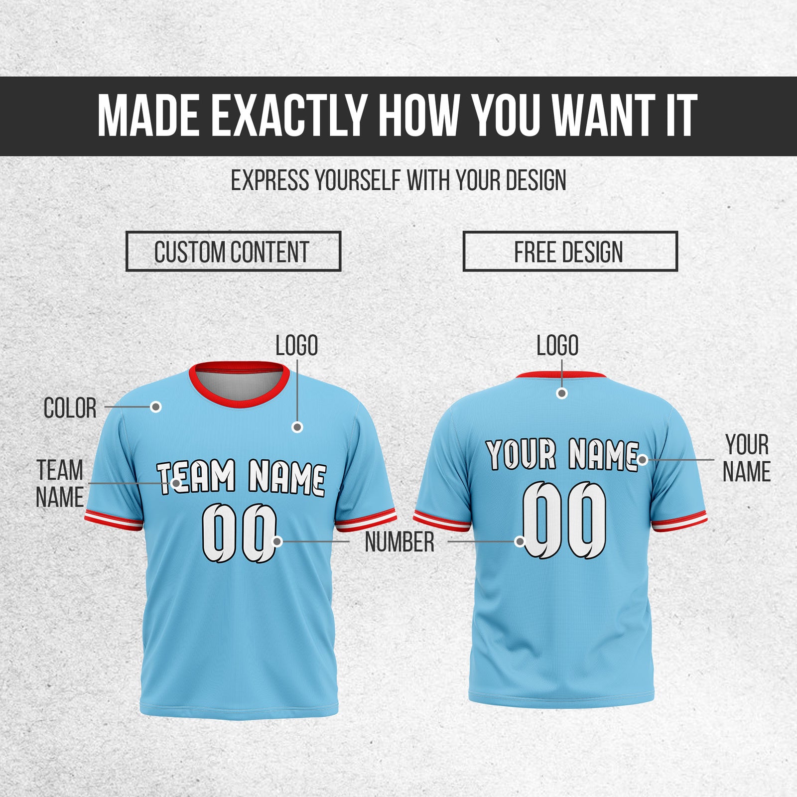 Custom Manchester City Fan Jersey Personalized with Name & Number