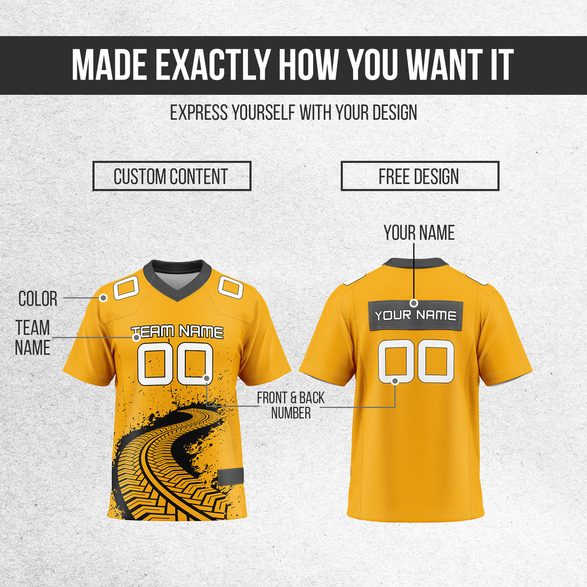 Custom Elite Sideways Drift Orange  Mesh Authentic Football Jersey