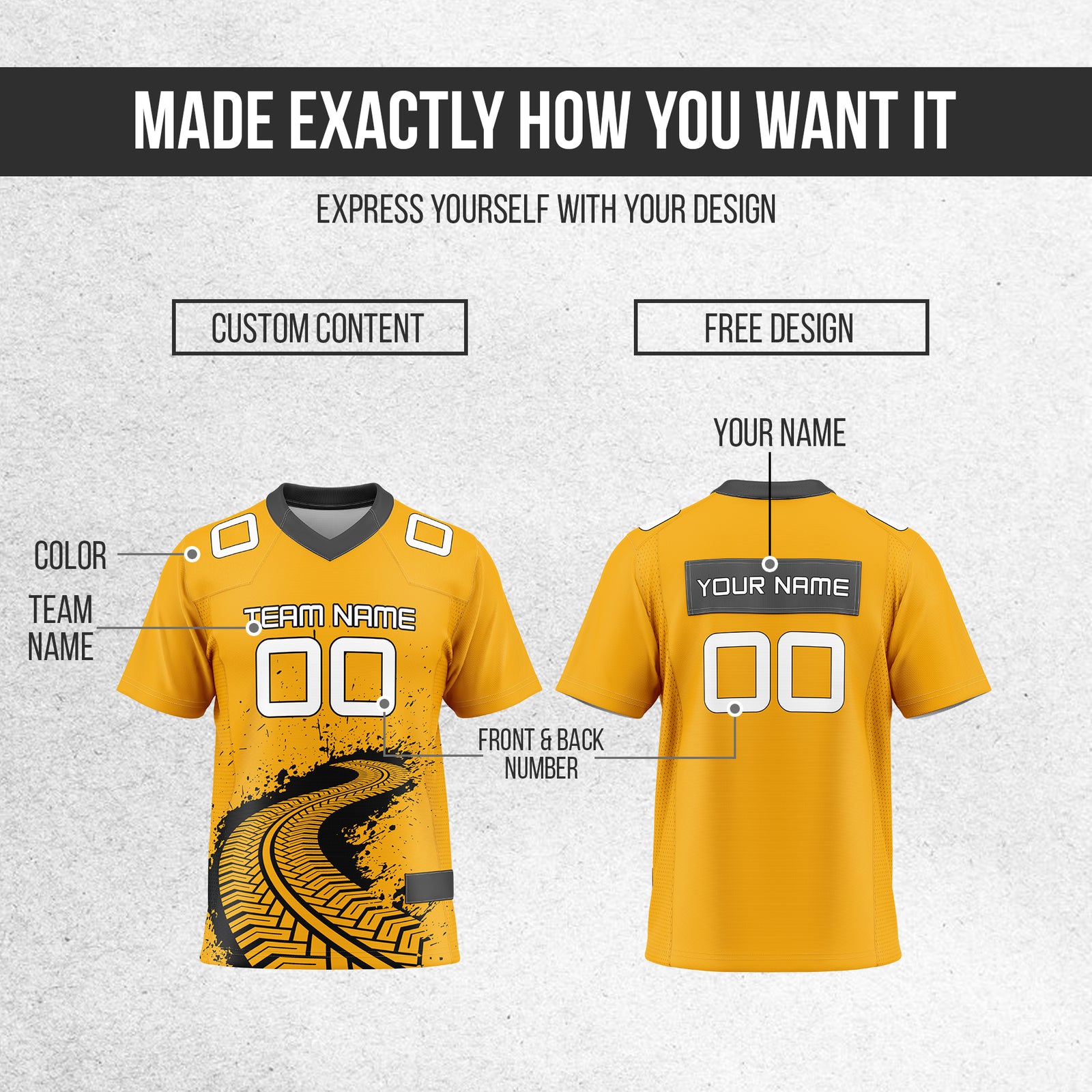 Custom Elite Sideways Drift Orange  Mesh Authentic Football Jersey