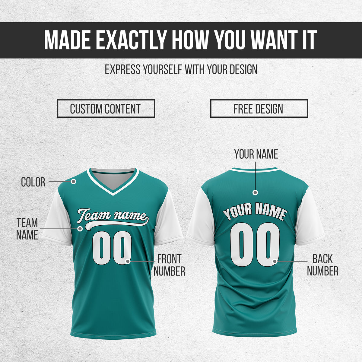 Custom Victory Line Teal Pullover Baseball Sports Jersey Personalized Uniform with Name & Number