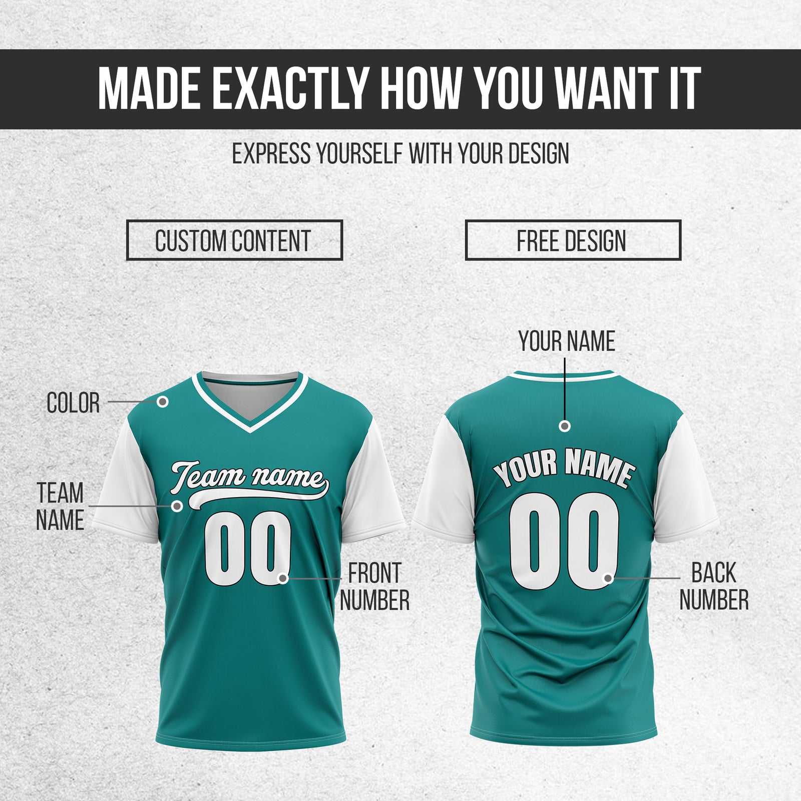 Custom Victory Line Teal Pullover Baseball Sports Jersey Personalized Uniform with Name & Number