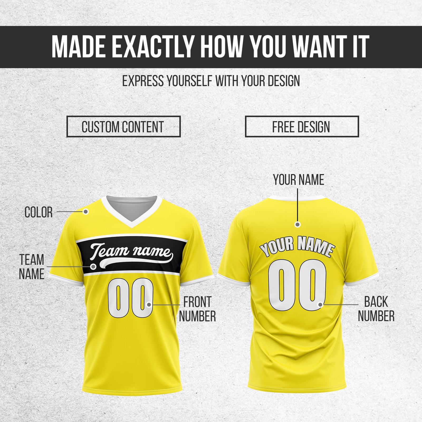 Custom ProEdge Yellow Baseball Sports Jersey Personalized Uniform with Name & Number