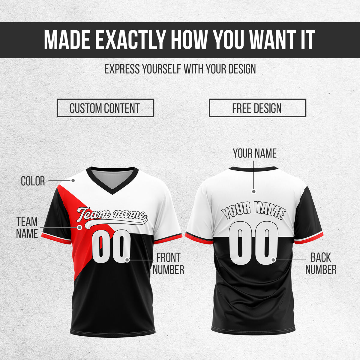 Custom FlexCore Black Baseball Sports Jersey Personalized Uniform with Name & Number