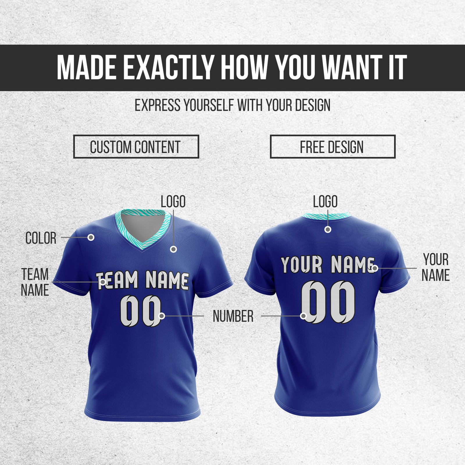 Custom Chelsea Fan Jersey Personalized with Name & Number