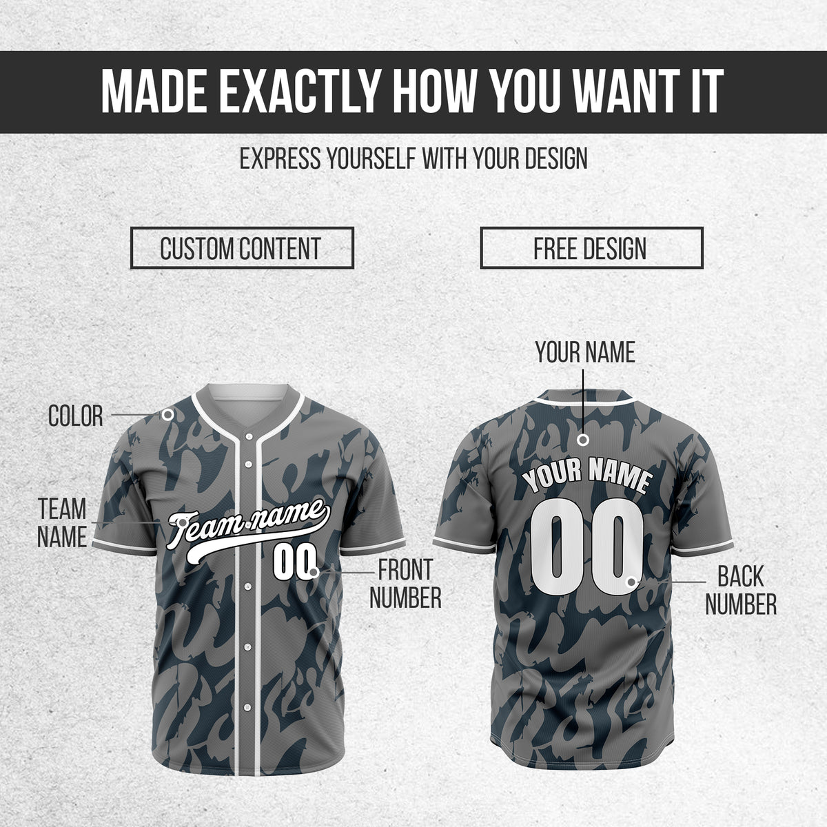 Custom Graffiti Sox Grey Baseball Sports Jersey Personalized Uniform with Name & Number