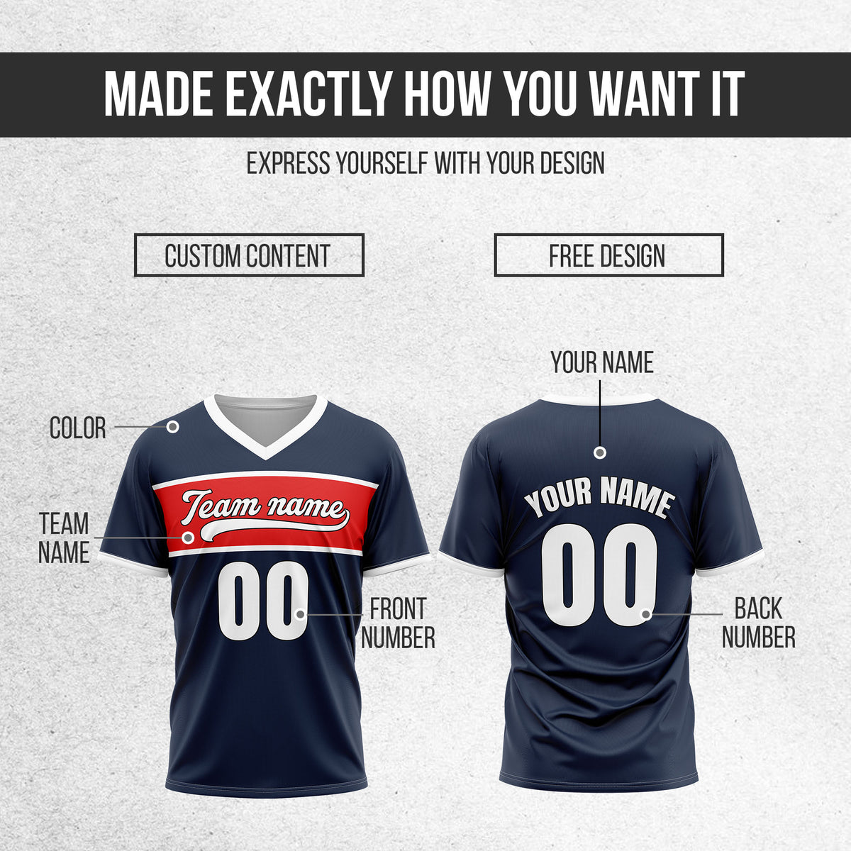 Custom ProEdge Navy Baseball Sports Jersey Personalized Uniform with Name & Number
