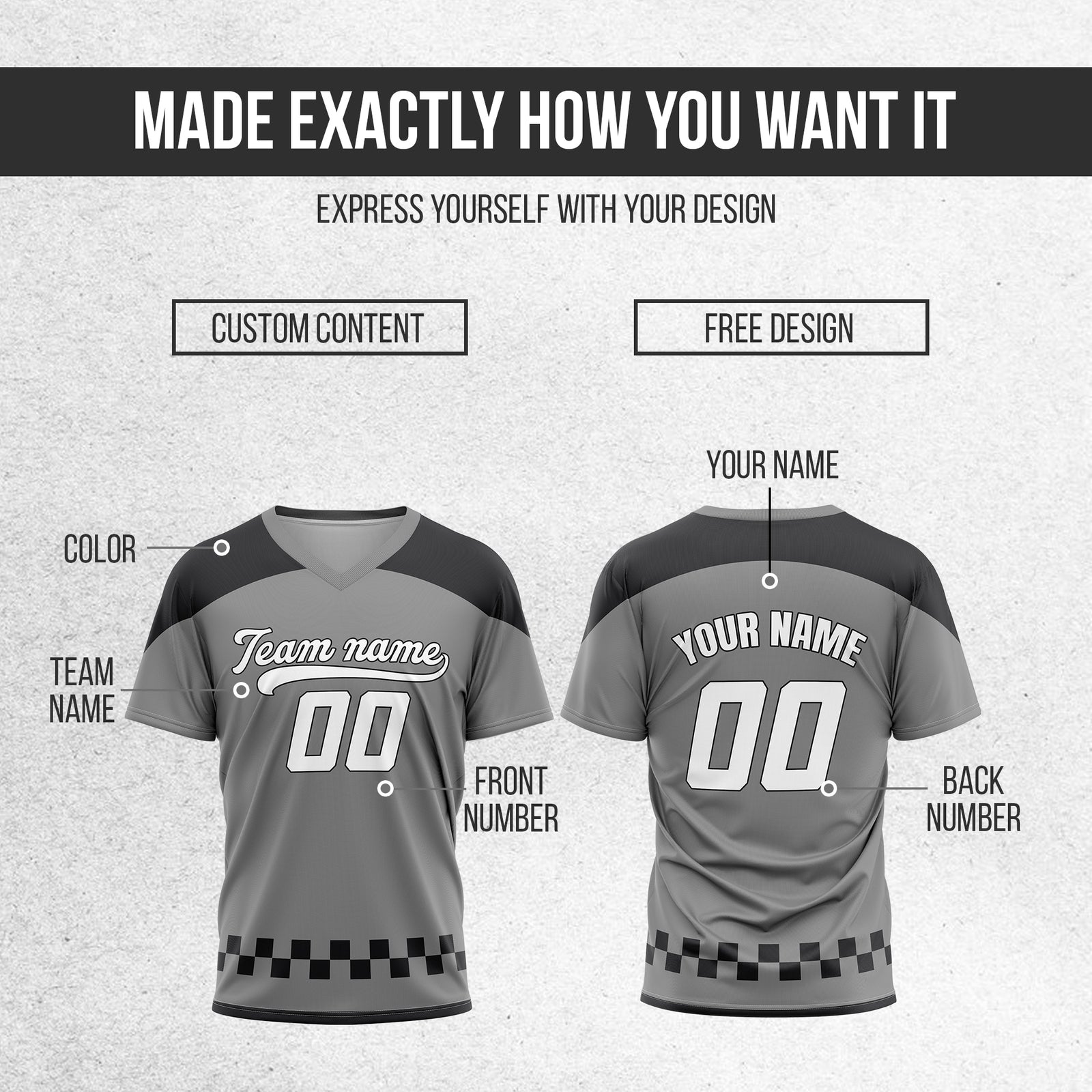 Custom Darkvolt Grey Pullover Baseball Sports Jersey Personalized Uniform with Name & Number