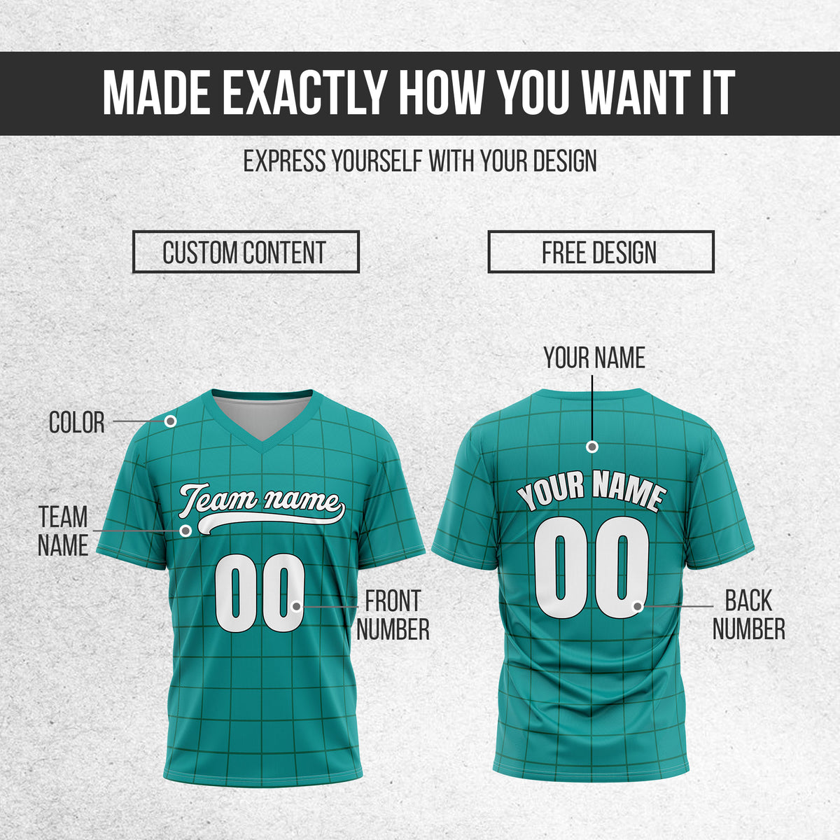 Custom Storm Matrix Teal Baseball Sports Jersey Personalized Uniform with Name & Number