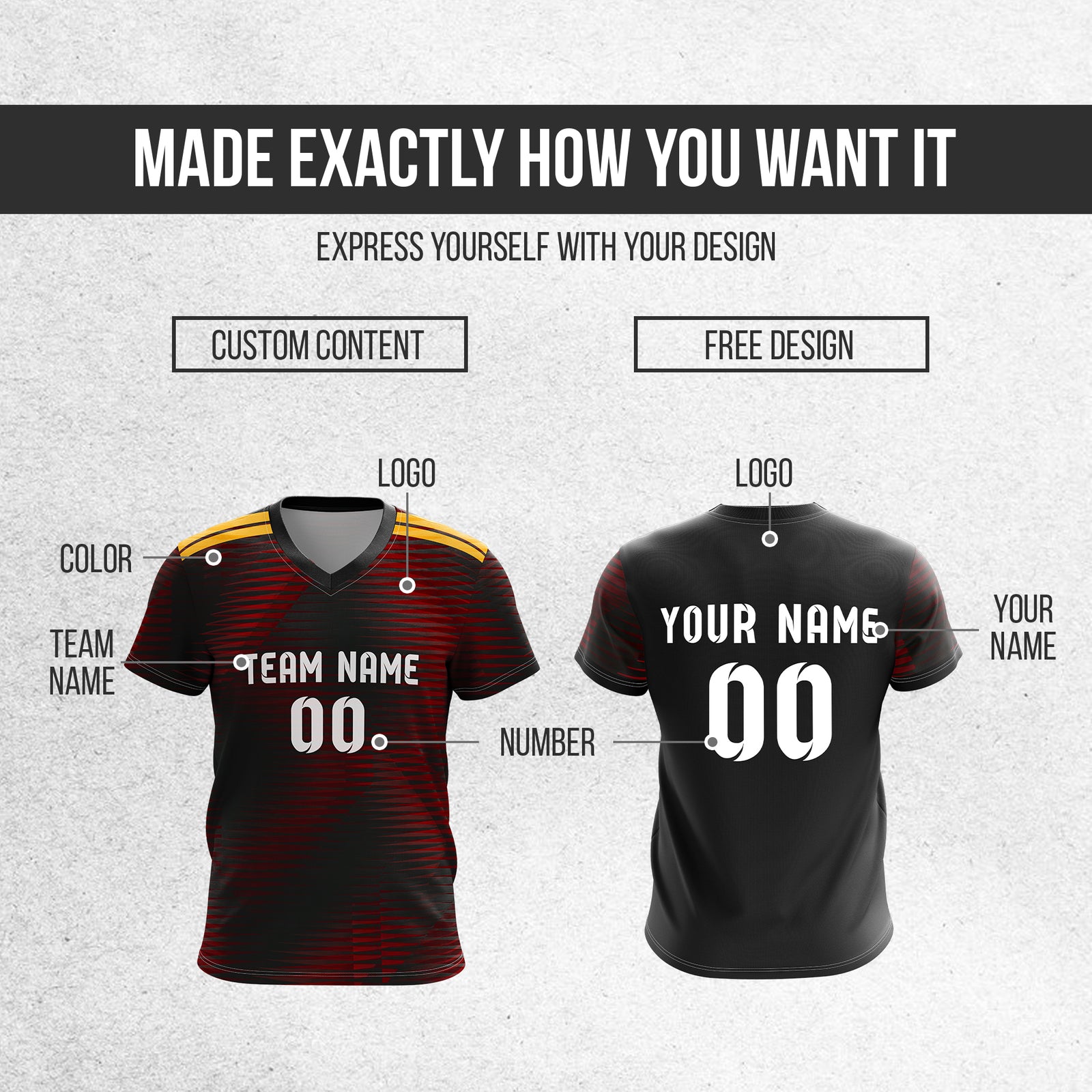 Custom GERMANY Fan Jersey Personalized with Name & Number