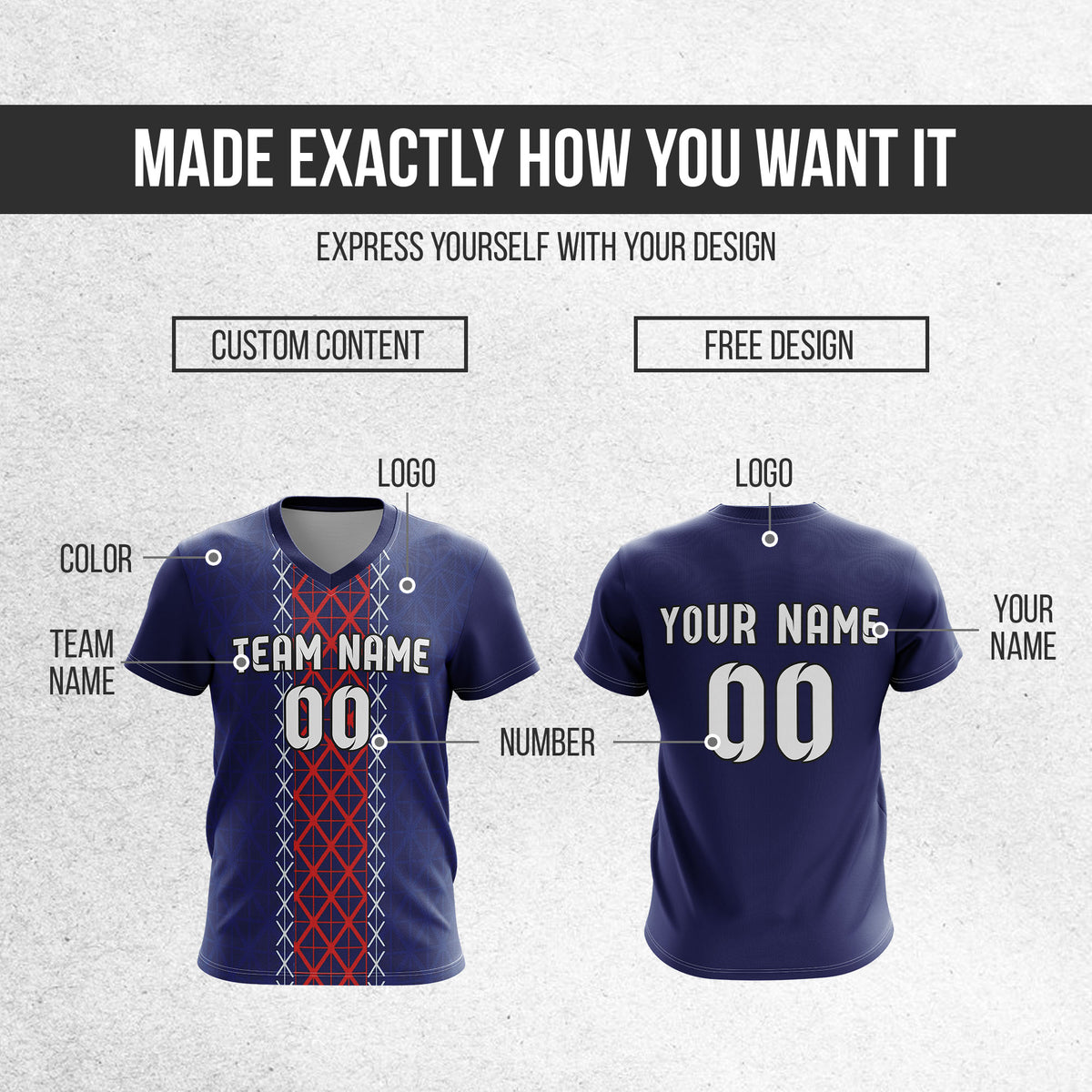 Custom Paris Saint Fan Jersey Personalized with Name & Number