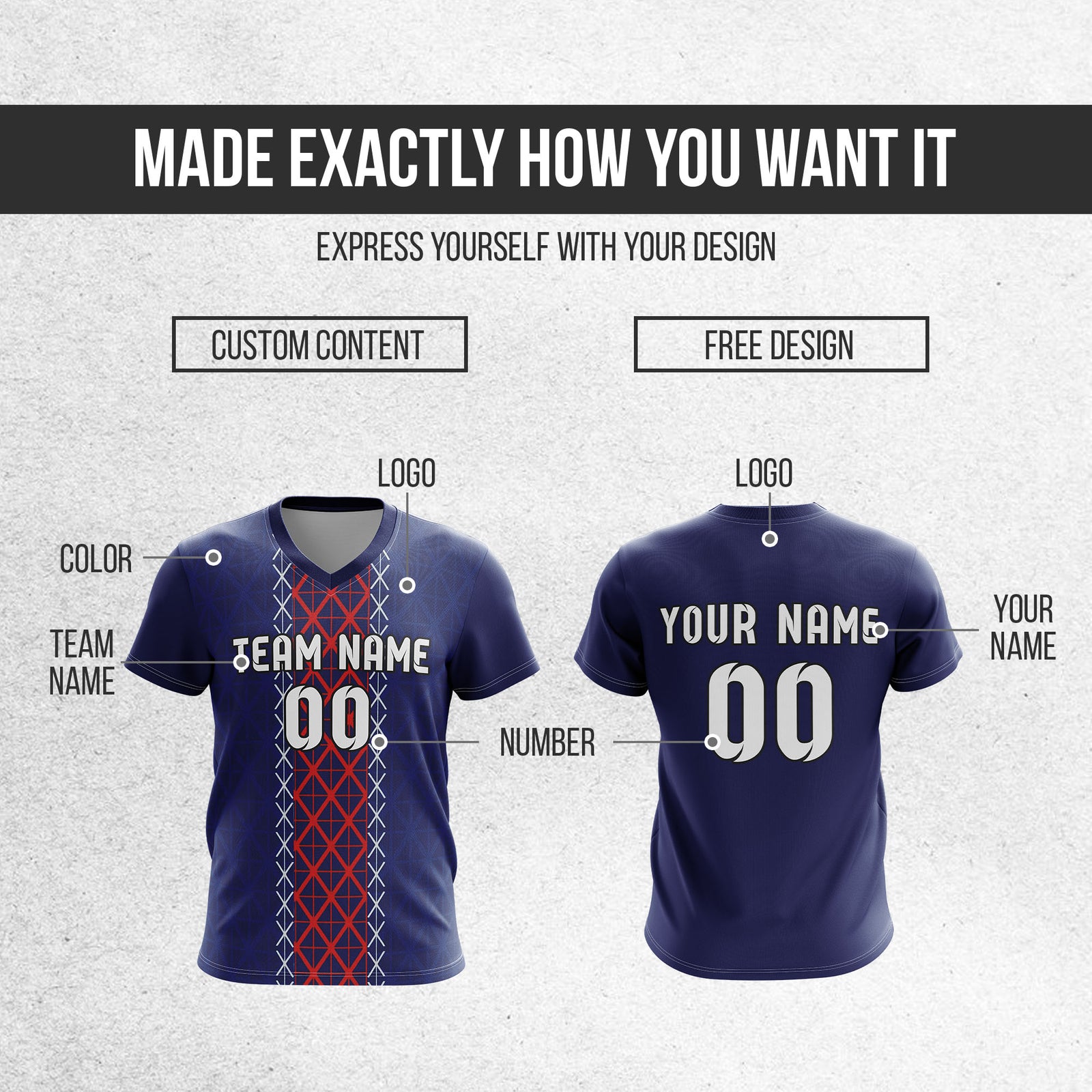 Custom Paris Saint Fan Jersey Personalized with Name & Number