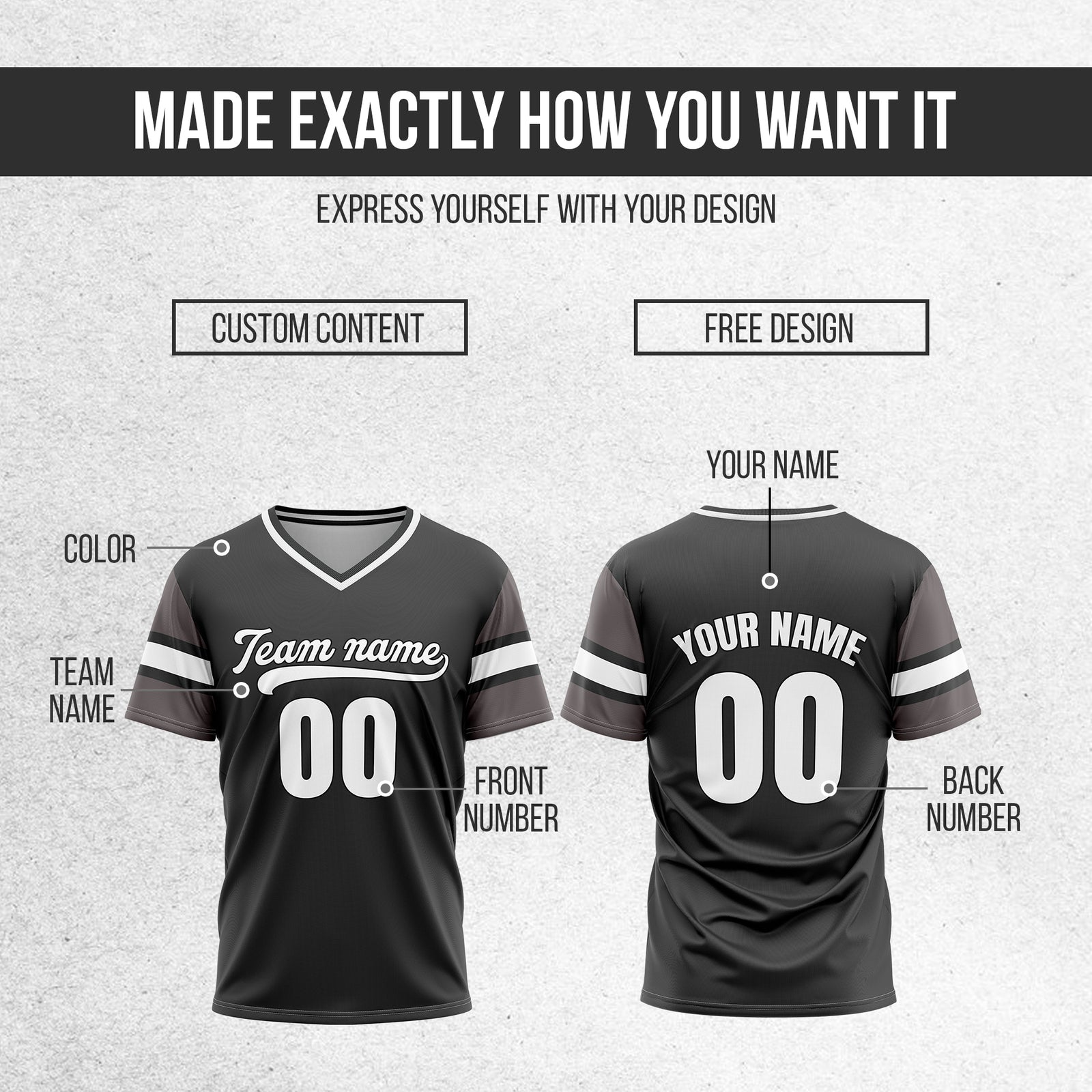 Custom StormLine Dark Grey Pullover Baseball Sports Jersey Personalized Uniform with Name & Number
