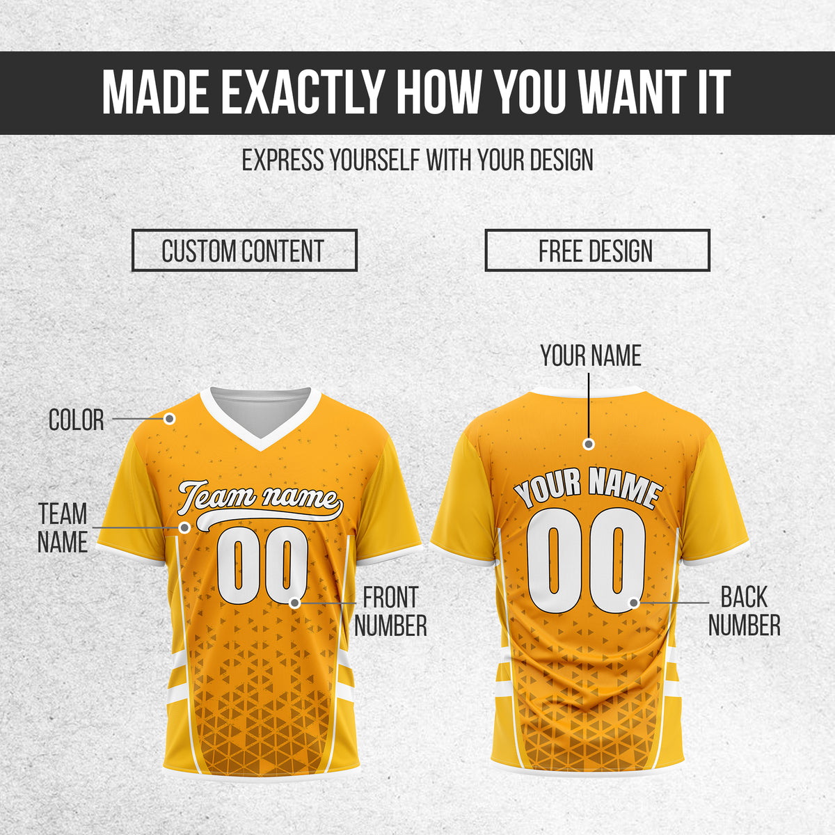 Custom HexaFade Orange Pullover Baseball Sports Jersey Personalized Uniform with Name & Number