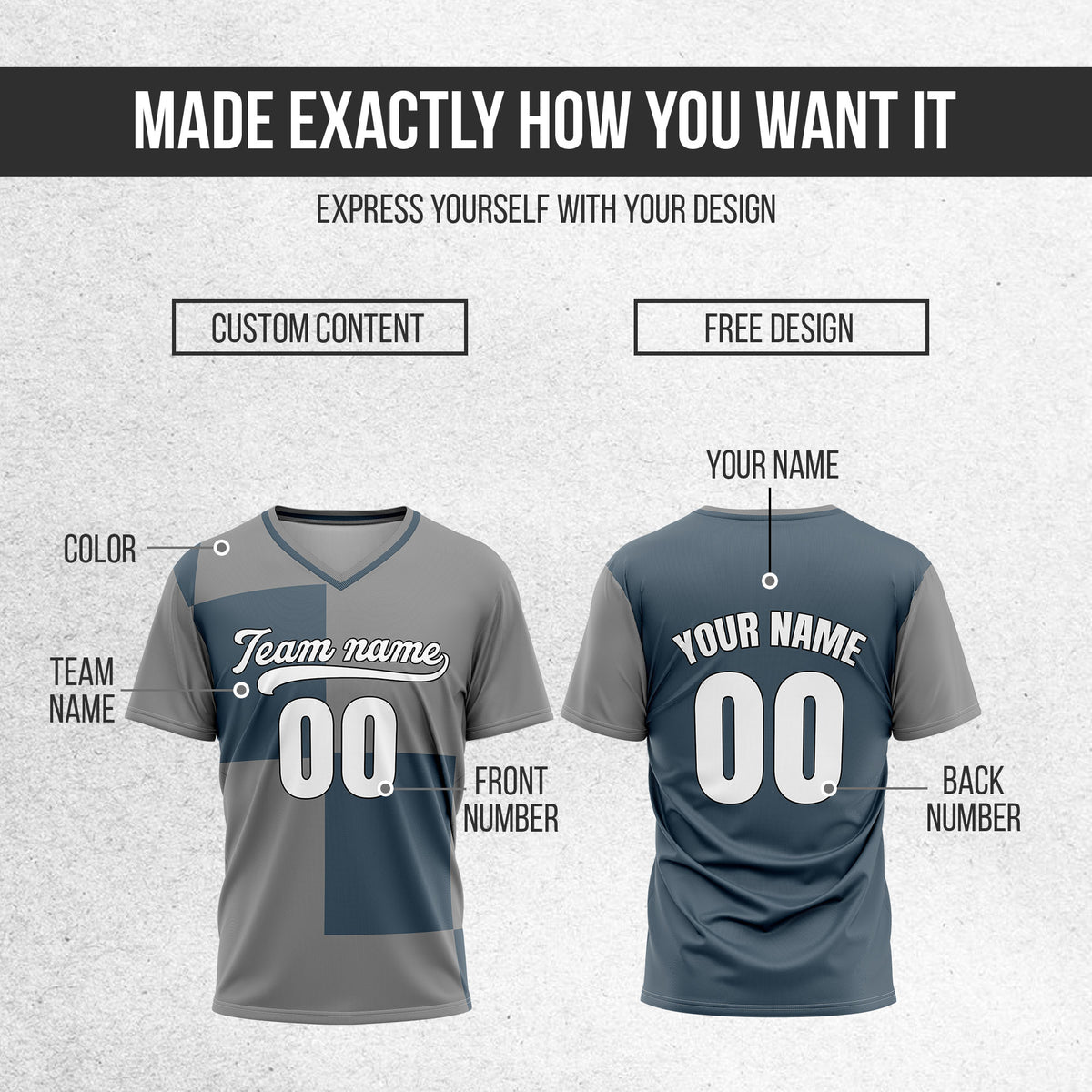 Custom Apex Colorblock Grey Baseball Sports Jersey Personalized Uniform with Name & Number
