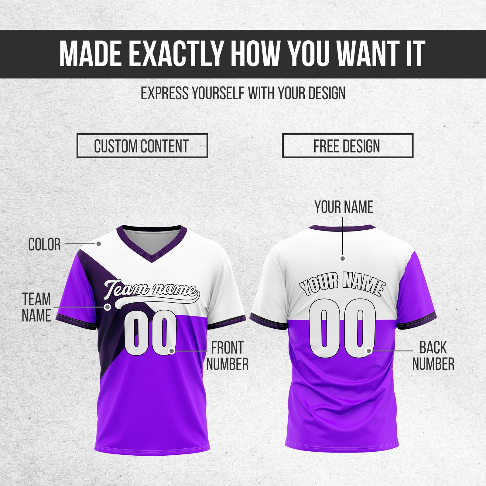 Custom FlexCore Purple Baseball Sports Jersey Personalized Uniform with Name & Number