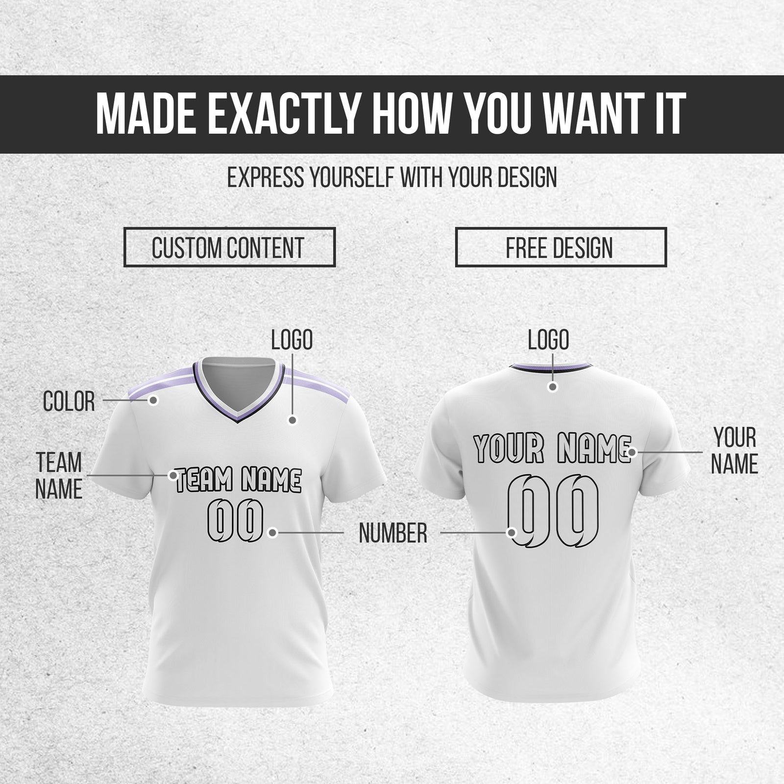 Custom Real Madrid Fan Jersey Personalized with Name & Number