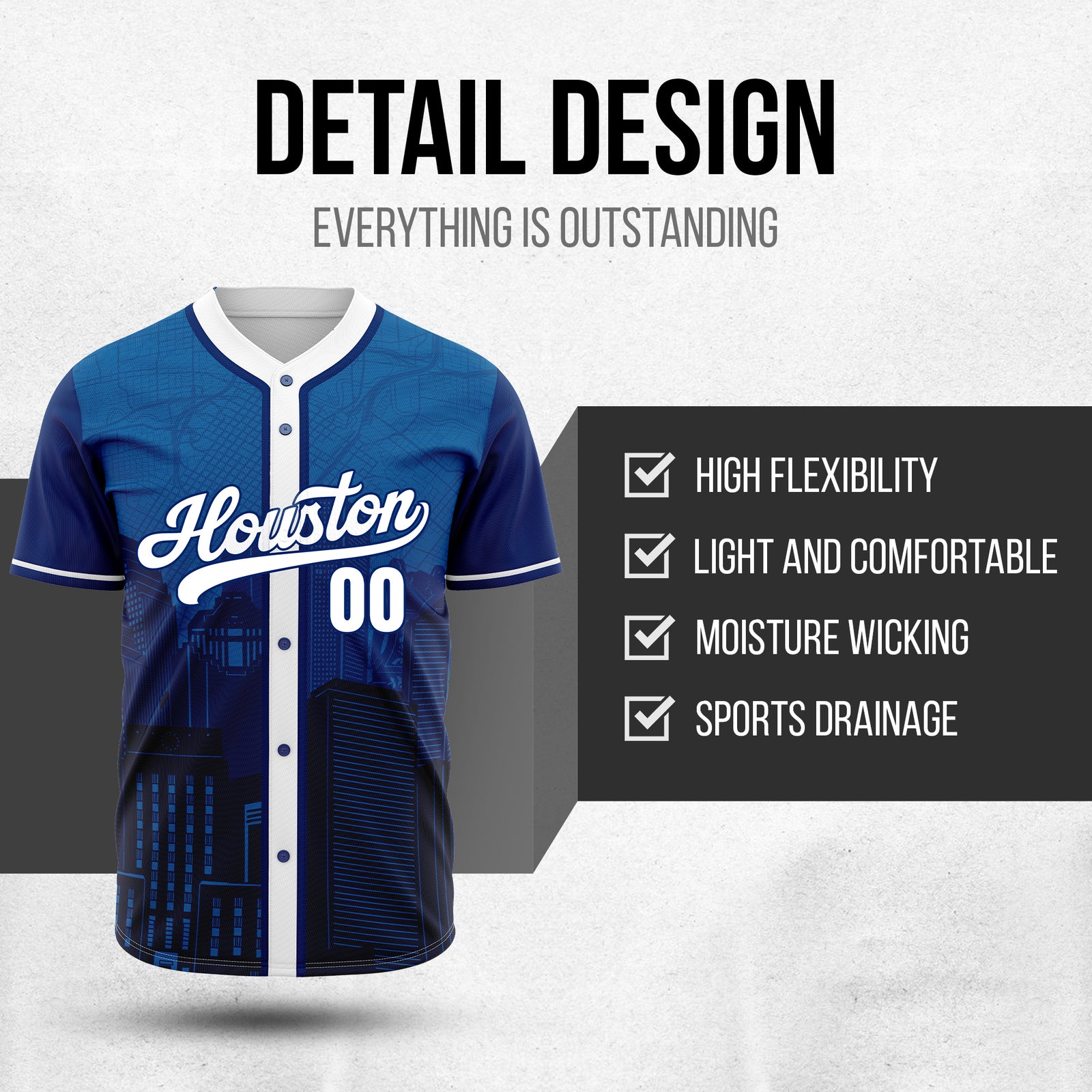 Custom City Edition Baseball Sports Jersey Stitched Personalized Uniform with Name & Number