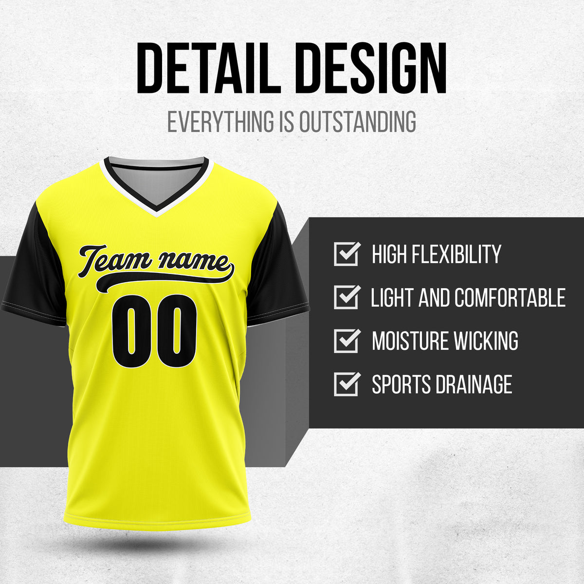 Custom Victory Line Yellow Pullover Baseball Sports Jersey Personalized Uniform with Name & Number
