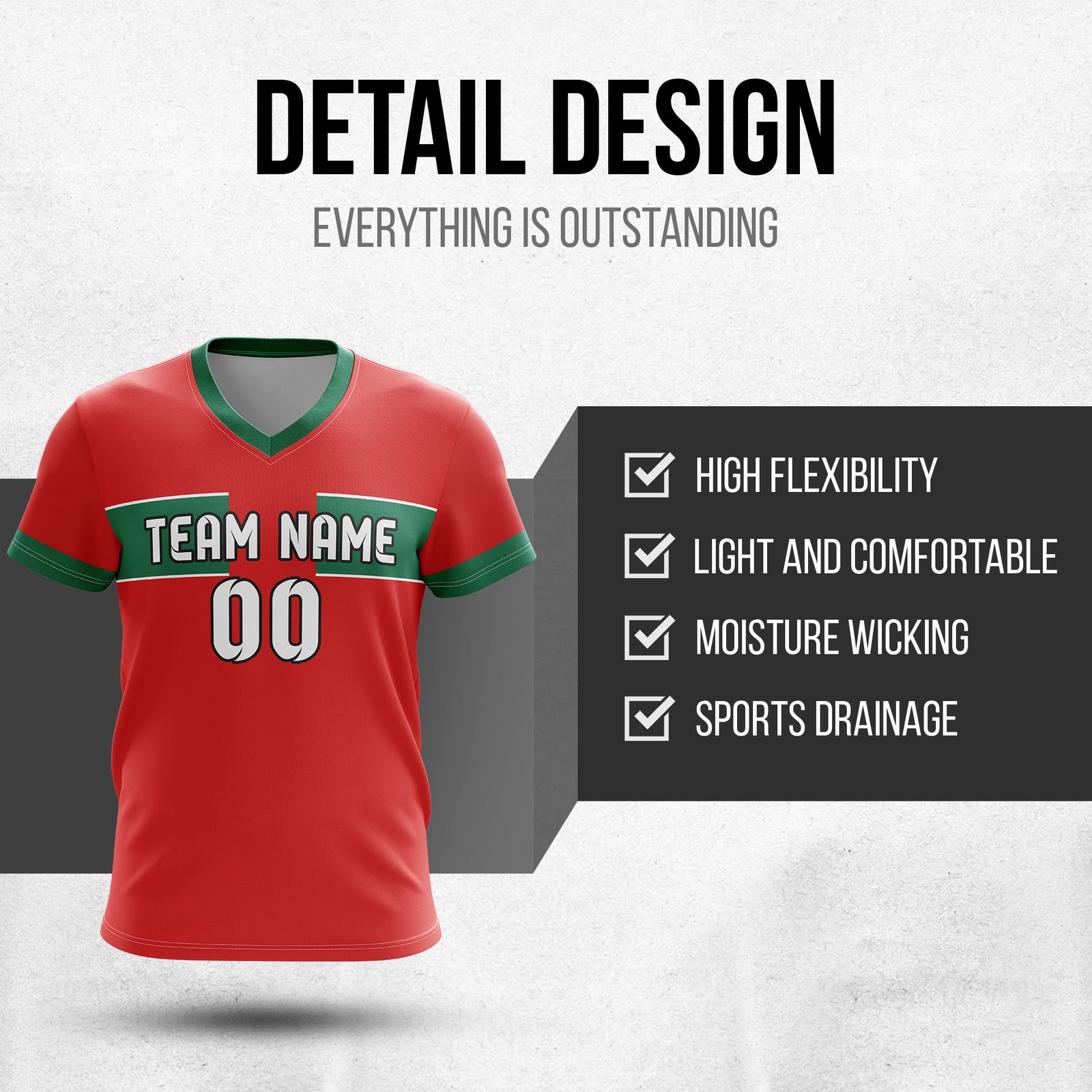 Custom MOROCCO Fan Jersey Personalized with Name & Number
