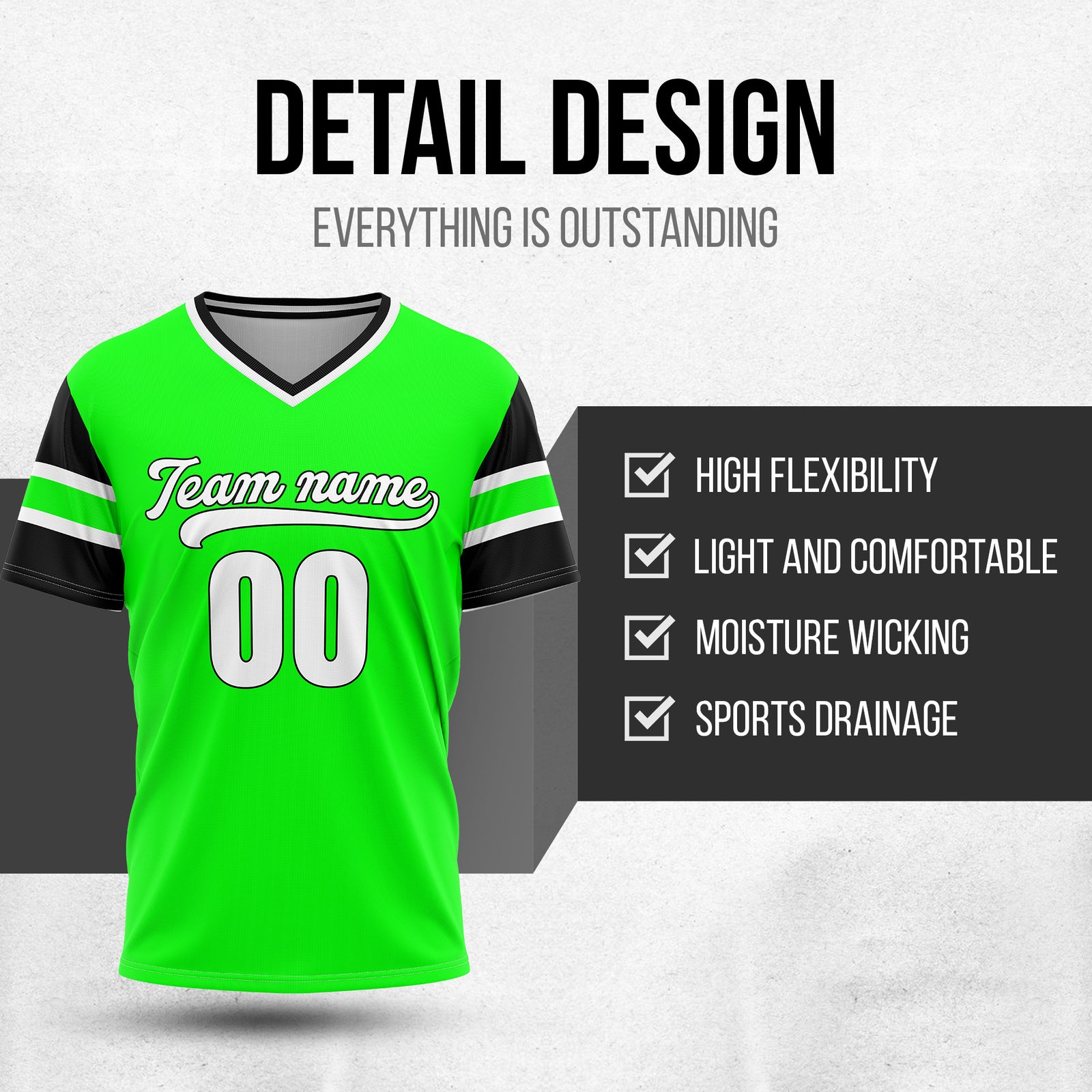 Custom StormLine Green Pullover Baseball Sports Jersey Personalized Uniform with Name & Number