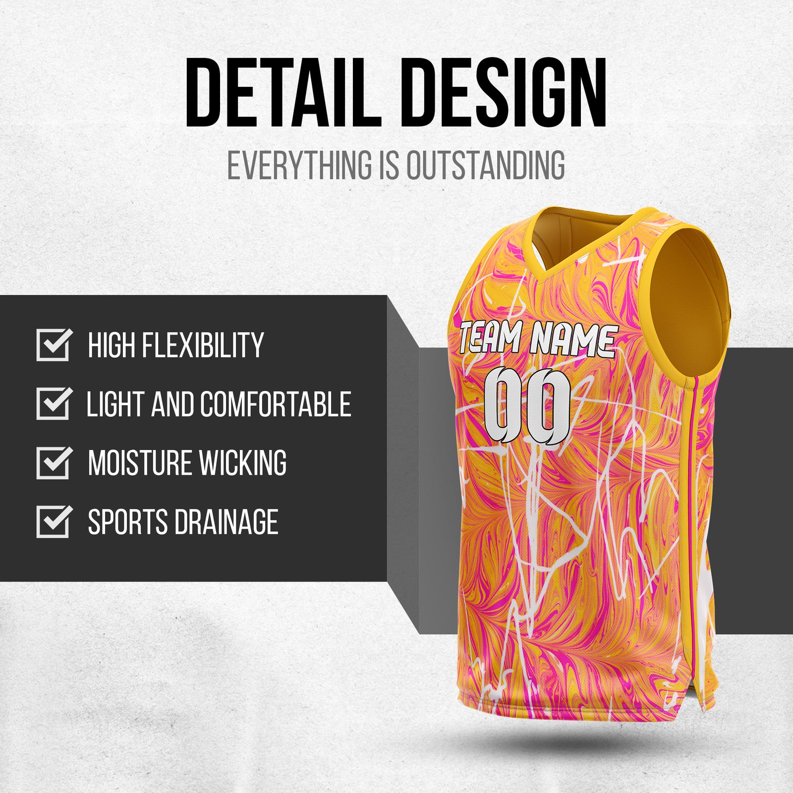 Graphti pattern - Orange