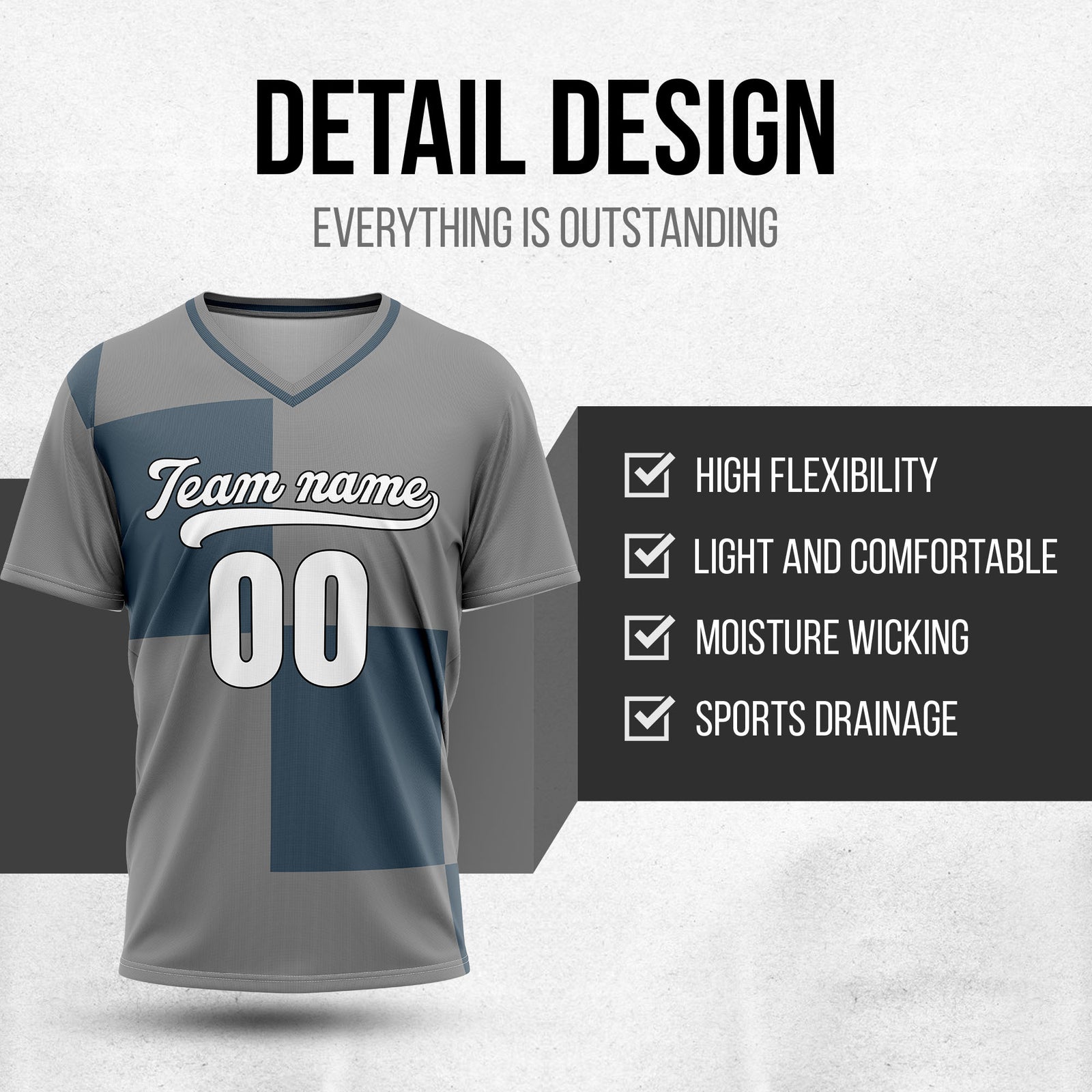 Custom Apex Colorblock Grey Baseball Sports Jersey Personalized Uniform with Name & Number
