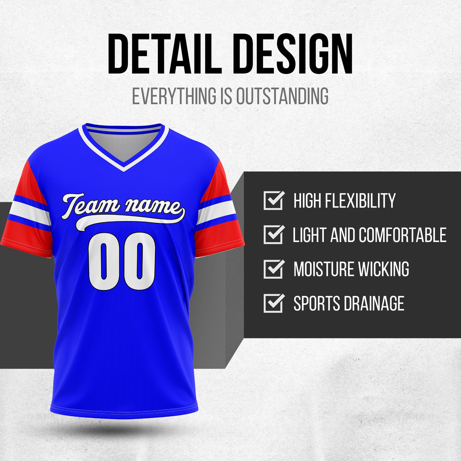 Custom StormLine Blue Pullover Baseball Sports Jersey Personalized Uniform with Name & Number