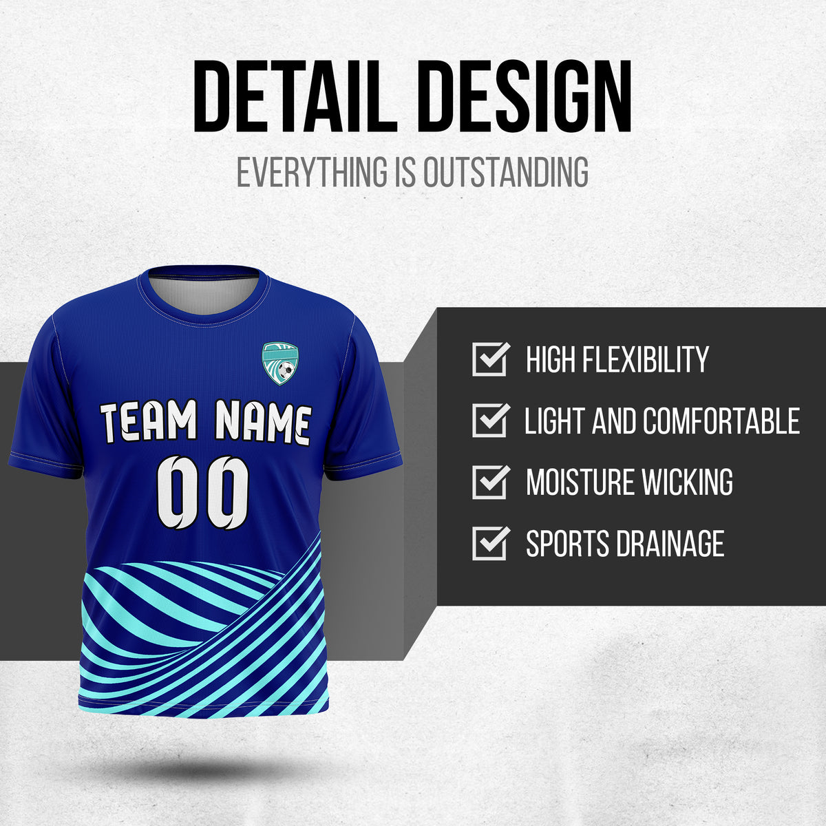 Custom Soccer R Stripes SurgeLine Navy Sports Tops Jersey