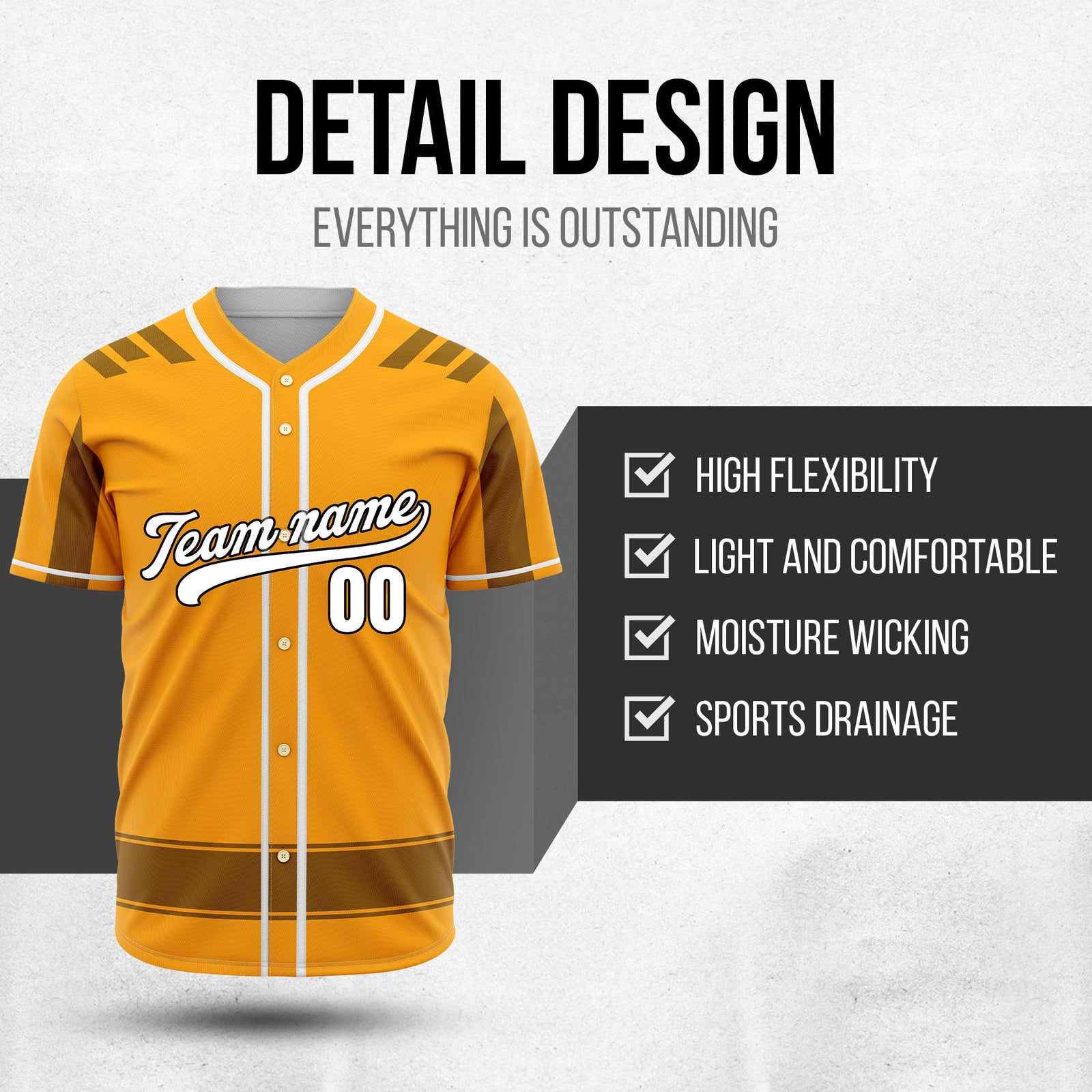 Custom Radiant Strike Orange Raglan Style Baseball Sports Jersey Personalized Uniform with Name & Number