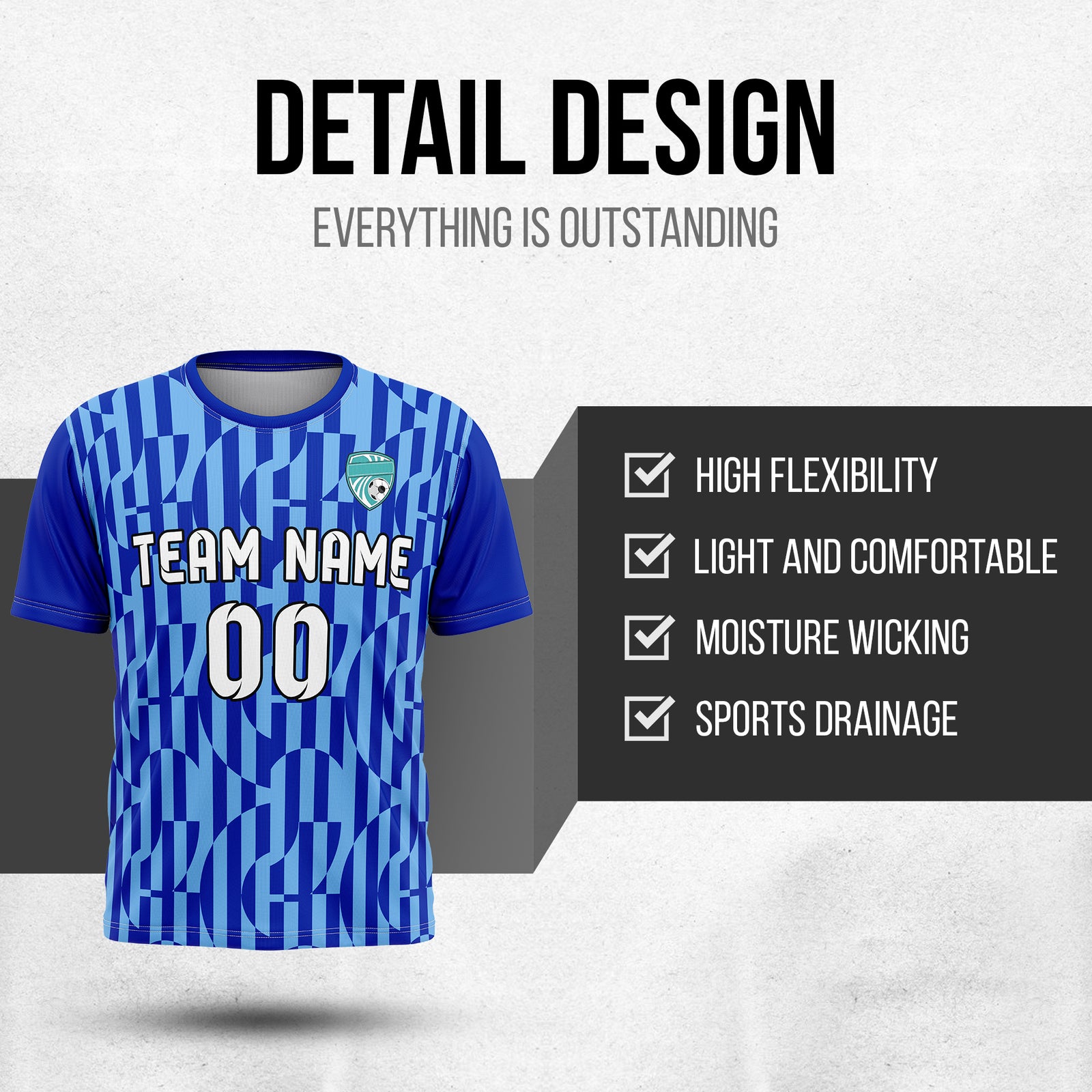 Custom Soccer Round Neck Navy Cyclone Tops Jersey