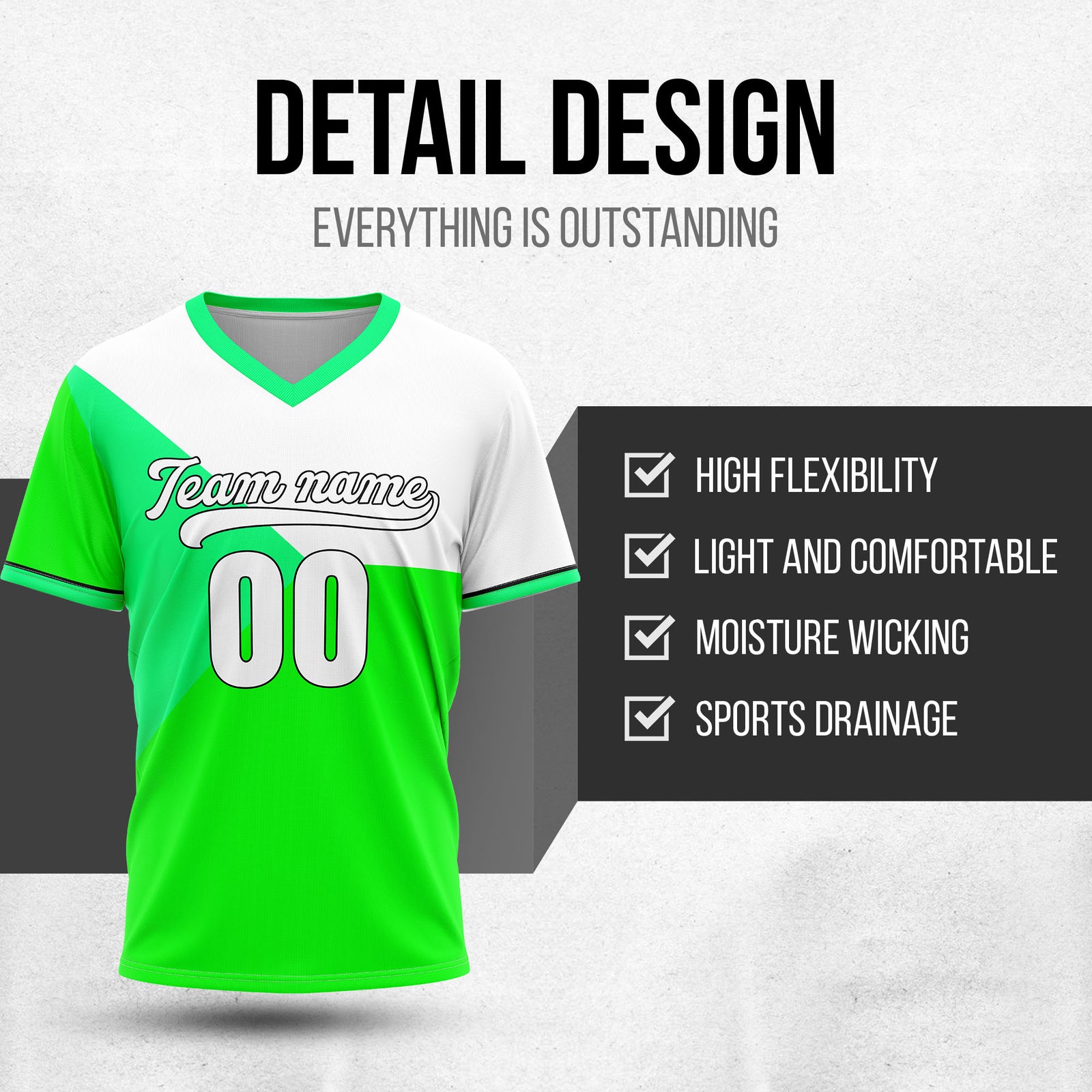 Custom FlexCore Green Baseball Sports Jersey Personalized Uniform with Name & Number