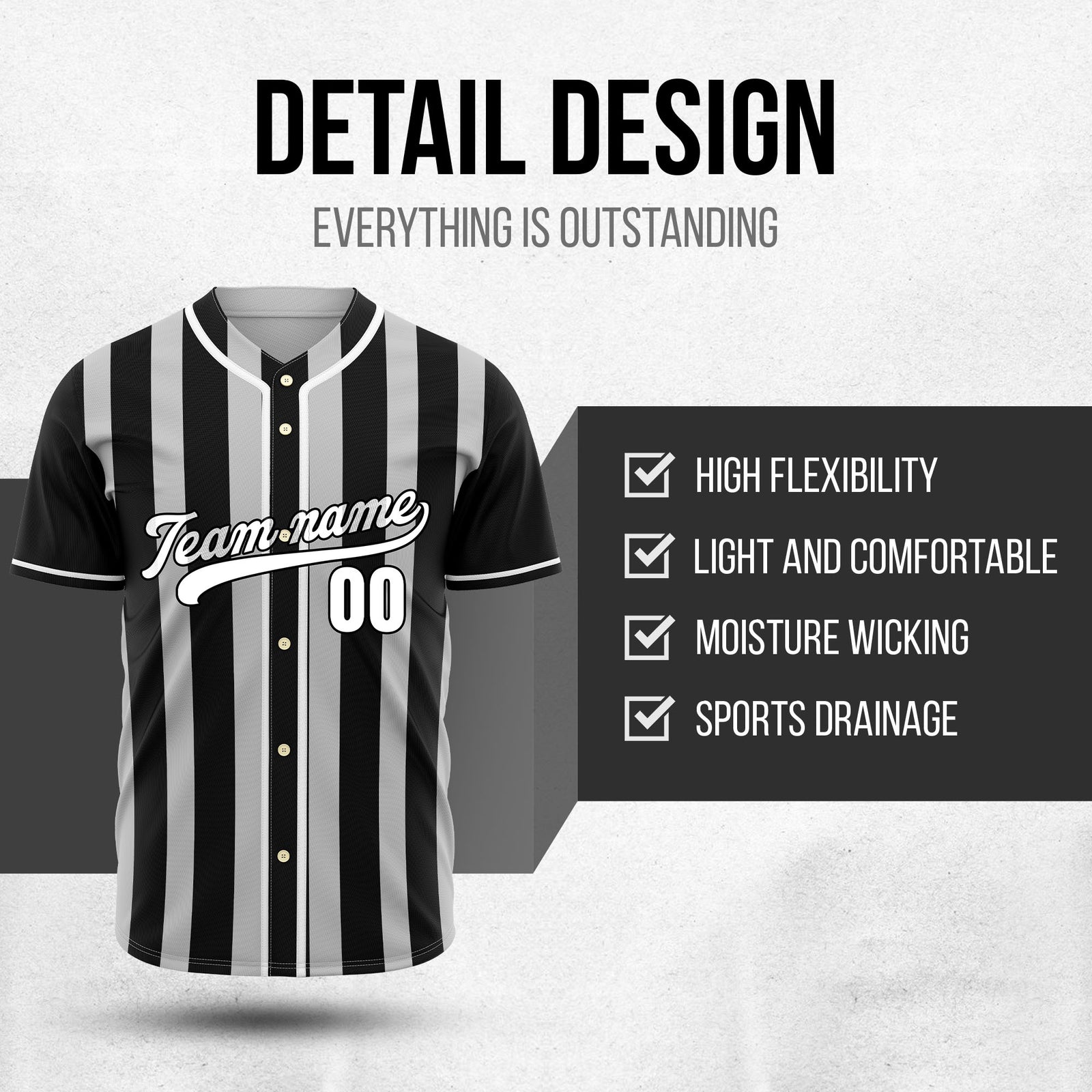 Custom Strikeforce Black Raglan Style Baseball Sports Jersey Personalized Uniform with Name & Number