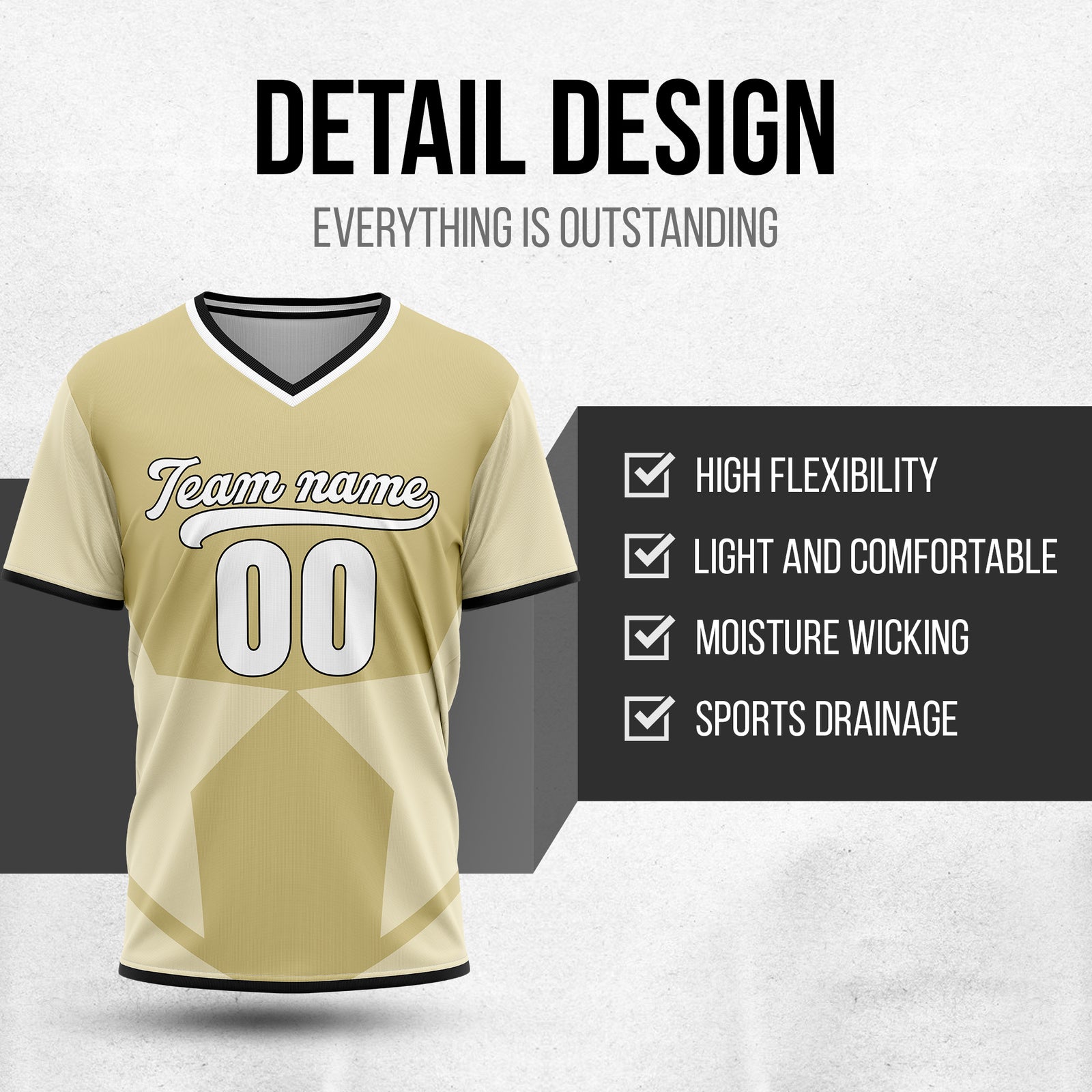 Custom NovaLine Khaki Pullover Baseball Sports Jersey Personalized Uniform with Name & Number