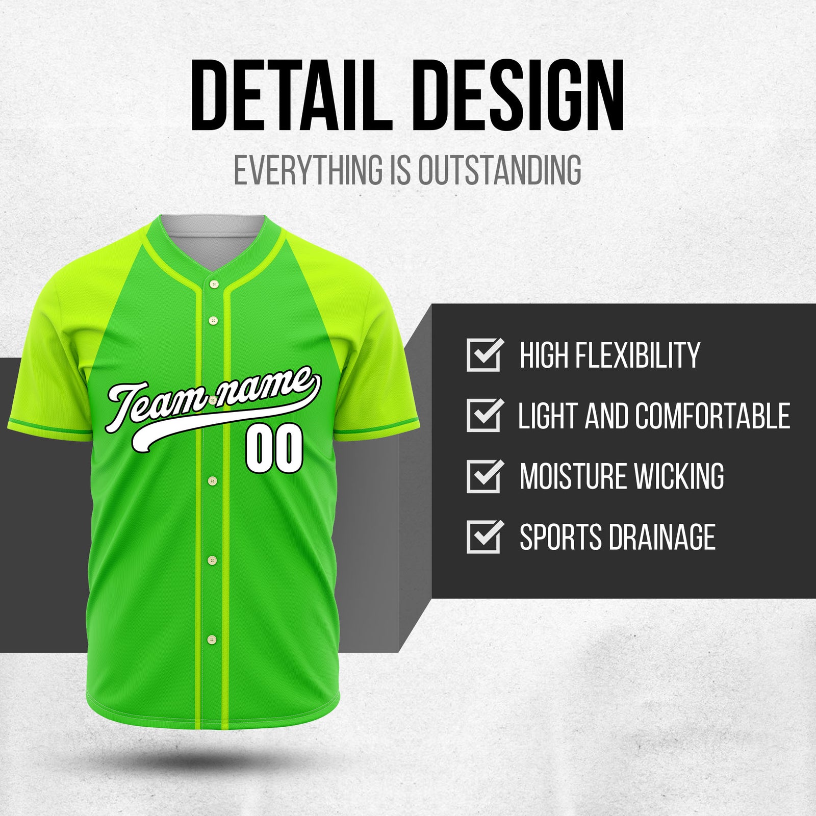 Custom Desert Blaze Neon Green Greenhaki Raglan Style Baseball Sports Jersey Personalized Uniform with Name & Number