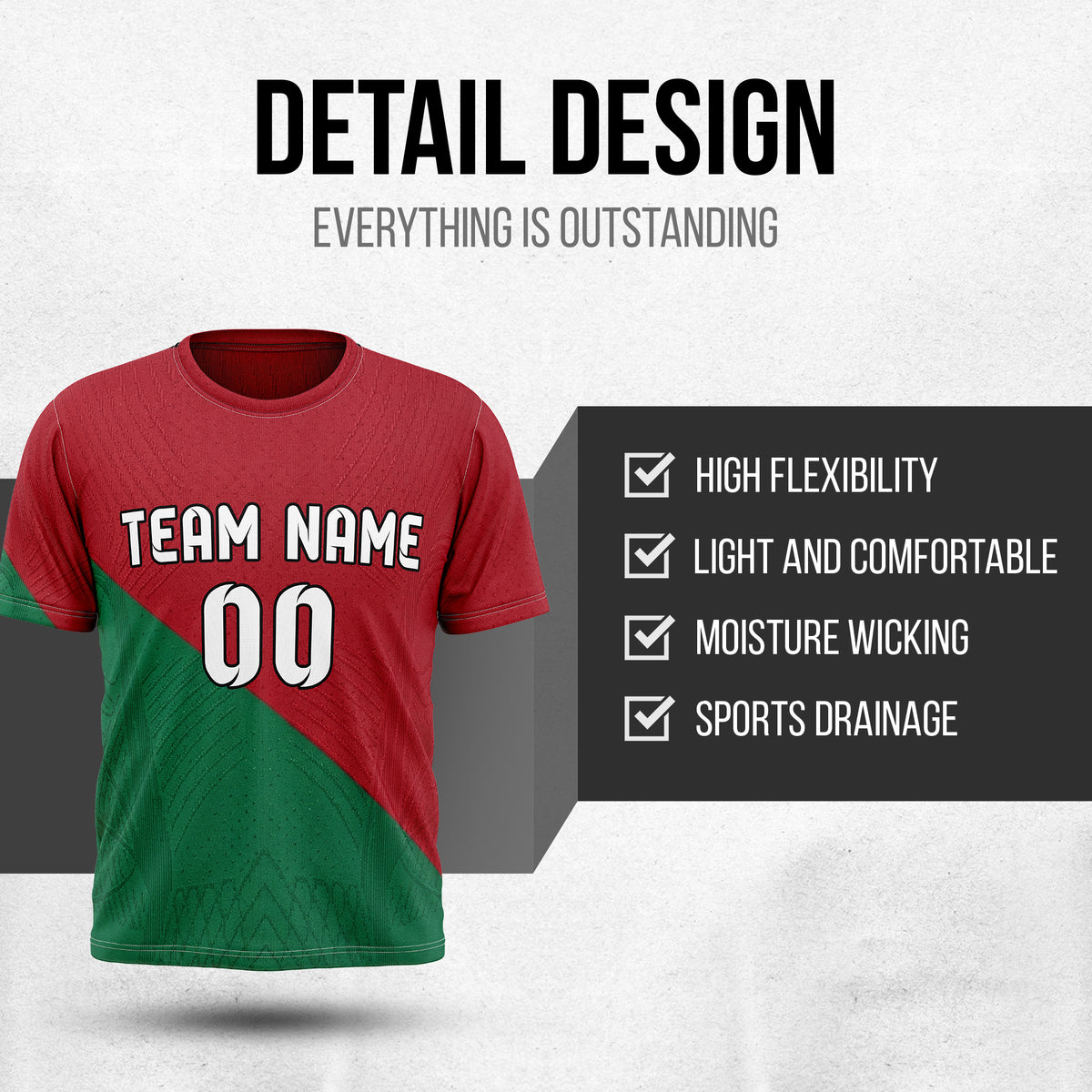 Custom PORTUGAL Fan Jersey Personalized with Name & Number