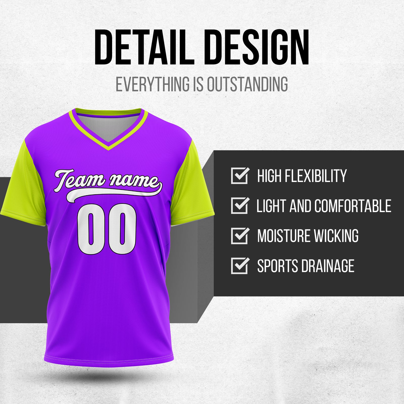 Custom Victory Line Purple Pullover Baseball Sports Jersey Personalized Uniform with Name & Number