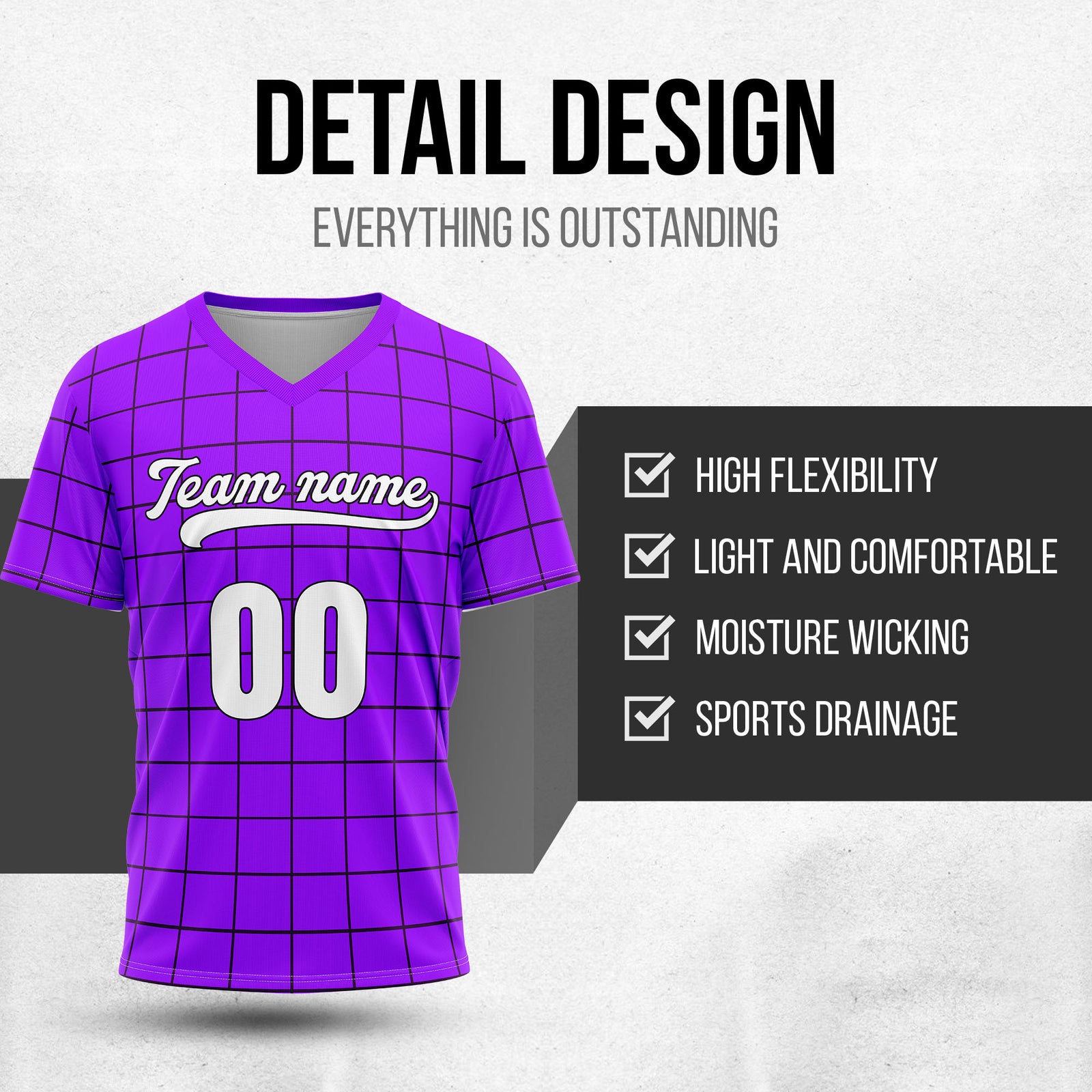Custom Storm Matrix Purple Baseball Sports Jersey Personalized Uniform with Name & Number