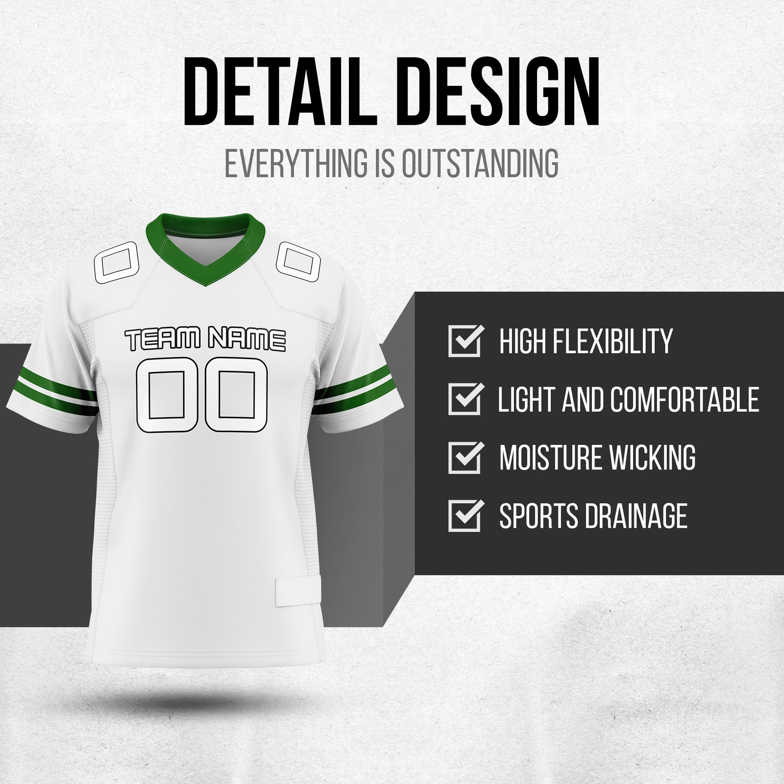Custom Elite White Field Retro Mesh Authentic Football Jersey