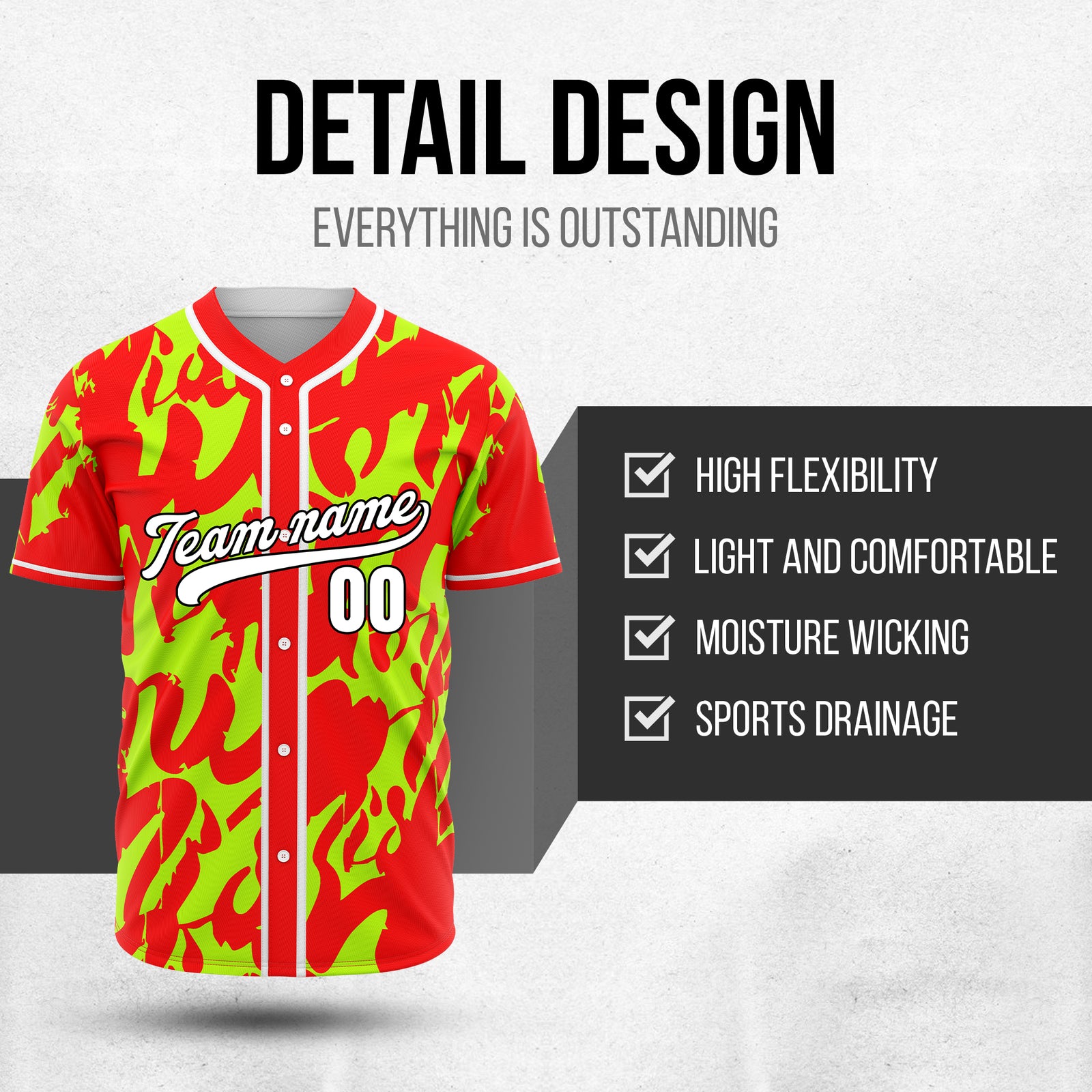 Custom Graffiti Sox Red Baseball Sports Jersey Personalized Uniform with Name & Number