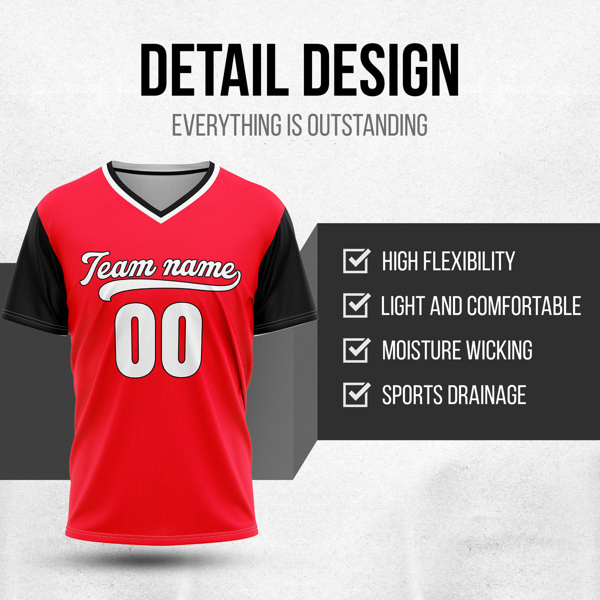 Custom Victory Line Red Pullover Baseball Sports Jersey Personalized Uniform with Name & Number