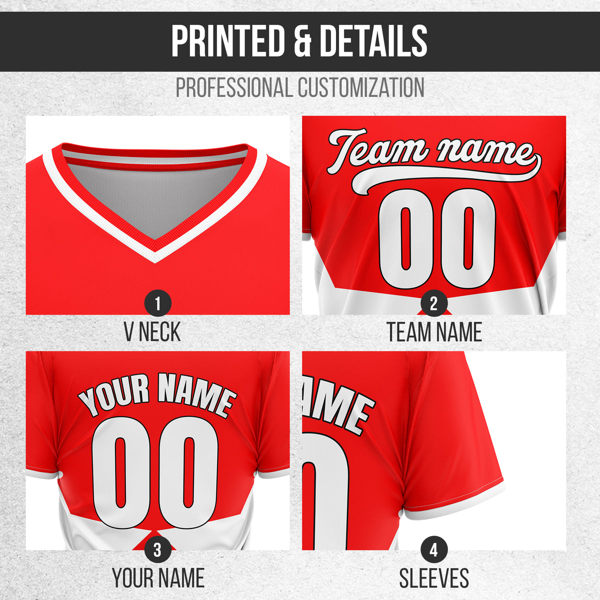 Custom NovaLine Red Pullover Baseball Sports Jersey Personalized Uniform with Name & Number