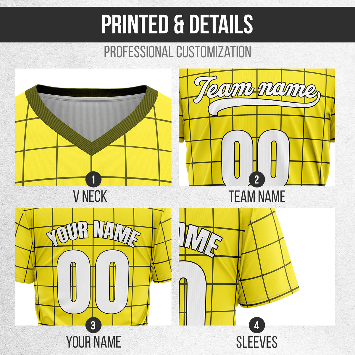 Custom Storm Matrix Yellow Baseball Sports Jersey Personalized Uniform with Name & Number