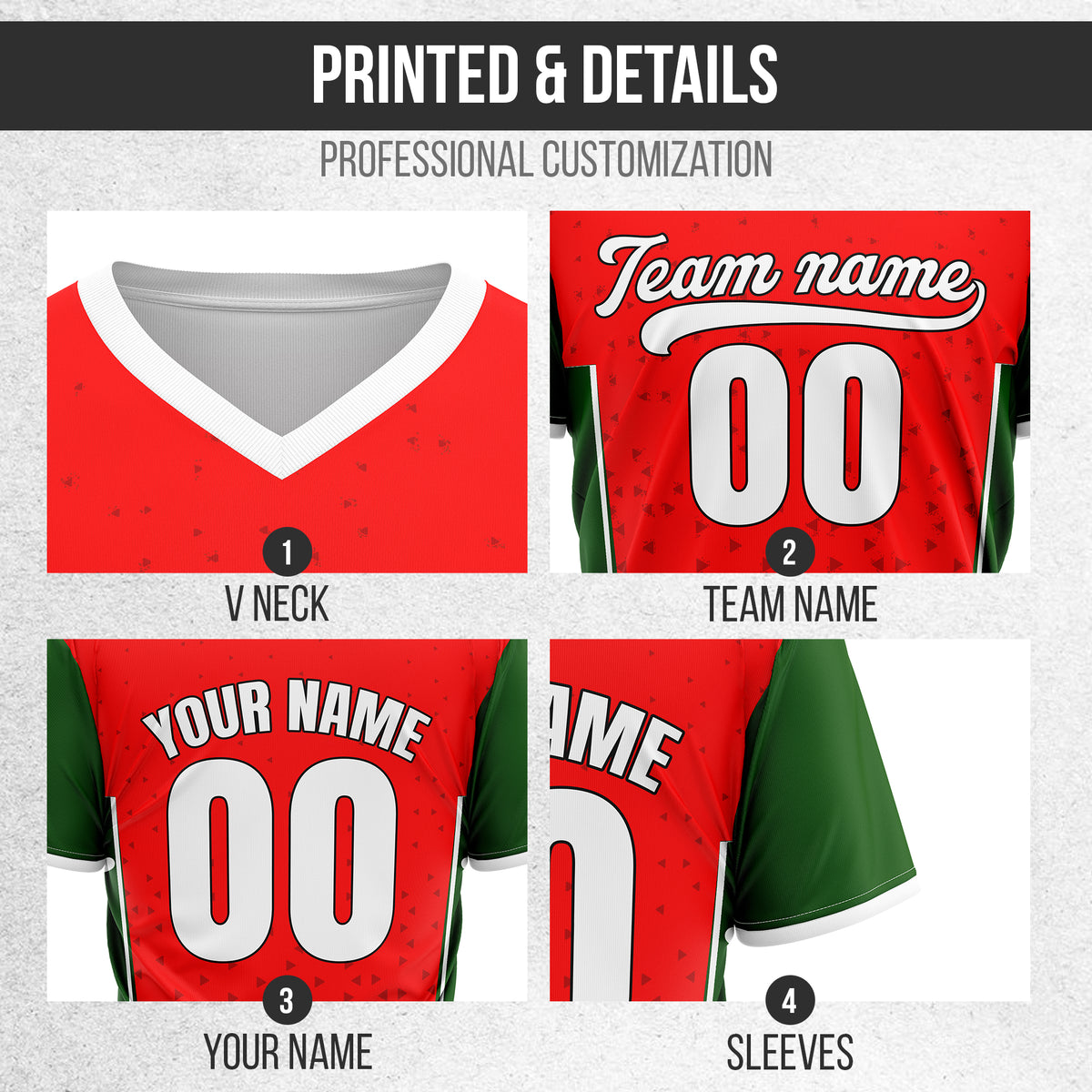 Custom HexaFade Red Pullover Baseball Sports Jersey Personalized Uniform with Name & Number
