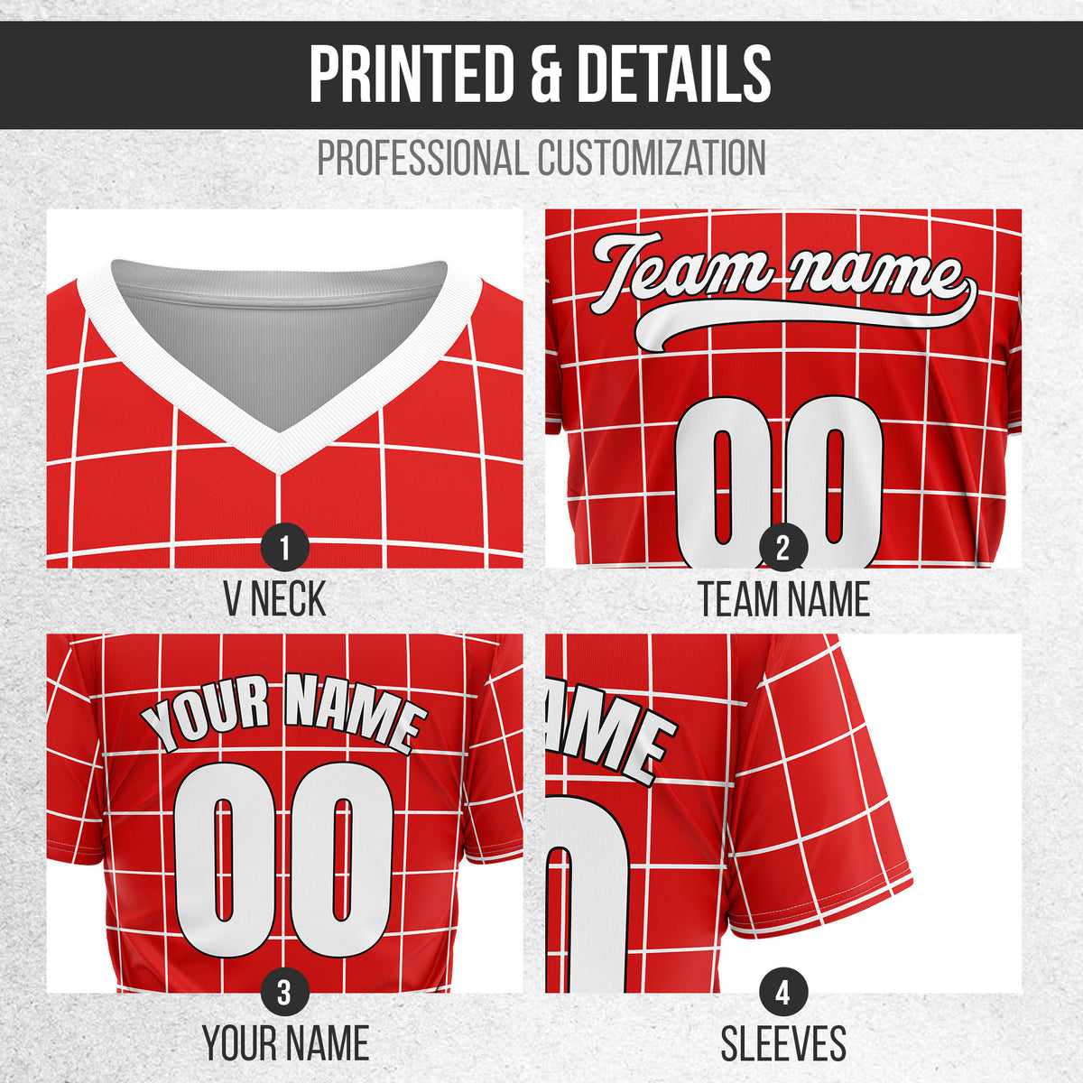 Custom Storm Matrix Red Baseball Sports Jersey Personalized Uniform with Name & Number