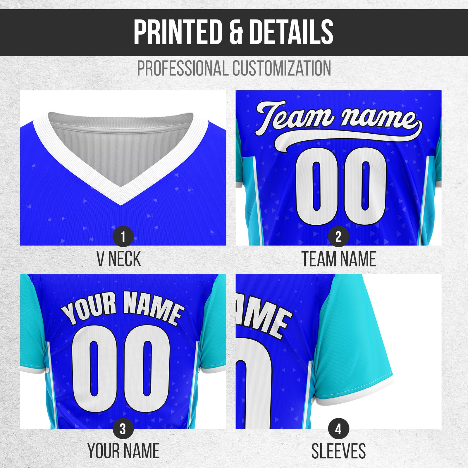 Custom HexaFade Blue Pullover Baseball Sports Jersey Personalized Uniform with Name & Number
