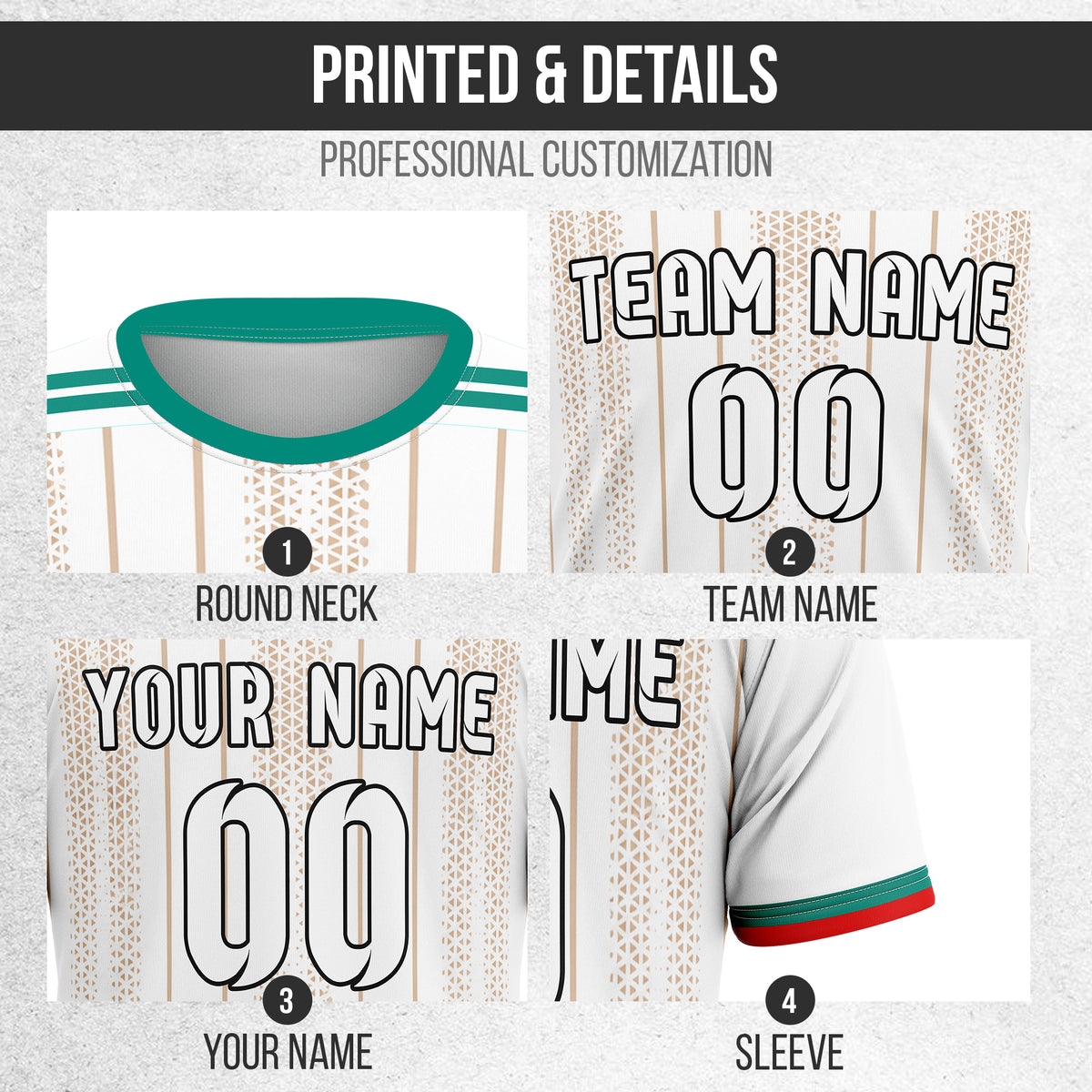 Custom ALGERIA Fan Jersey Personalized with Name & Number