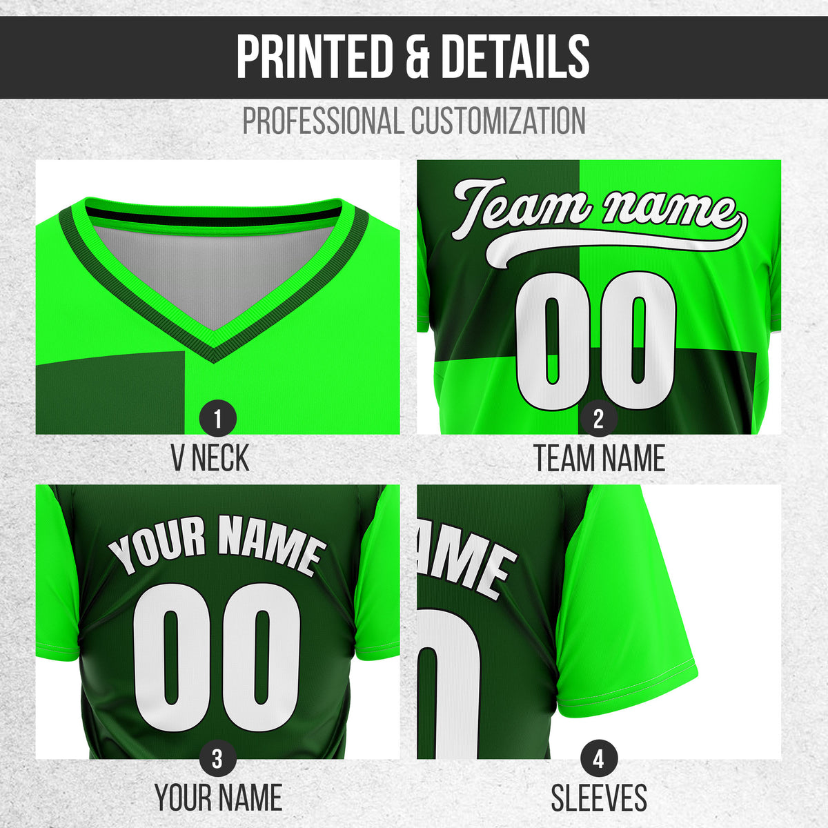 Custom Apex Colorblock Green Baseball Sports Jersey Personalized Uniform with Name & Number