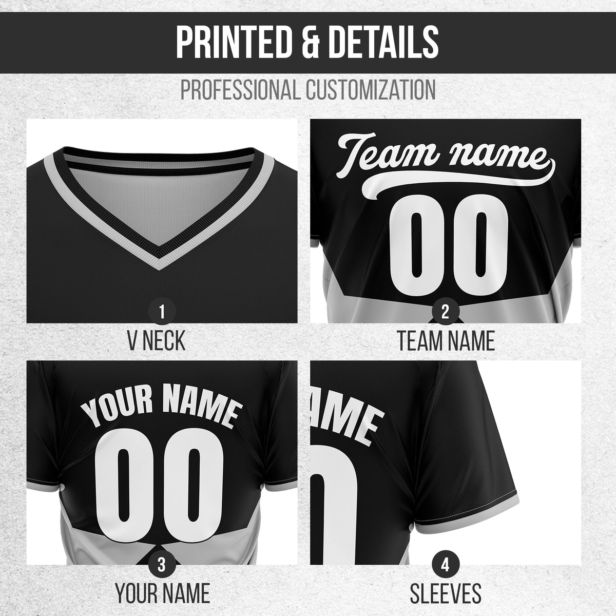 Custom NovaLine Black Pullover Baseball Sports Jersey Personalized Uniform with Name & Number